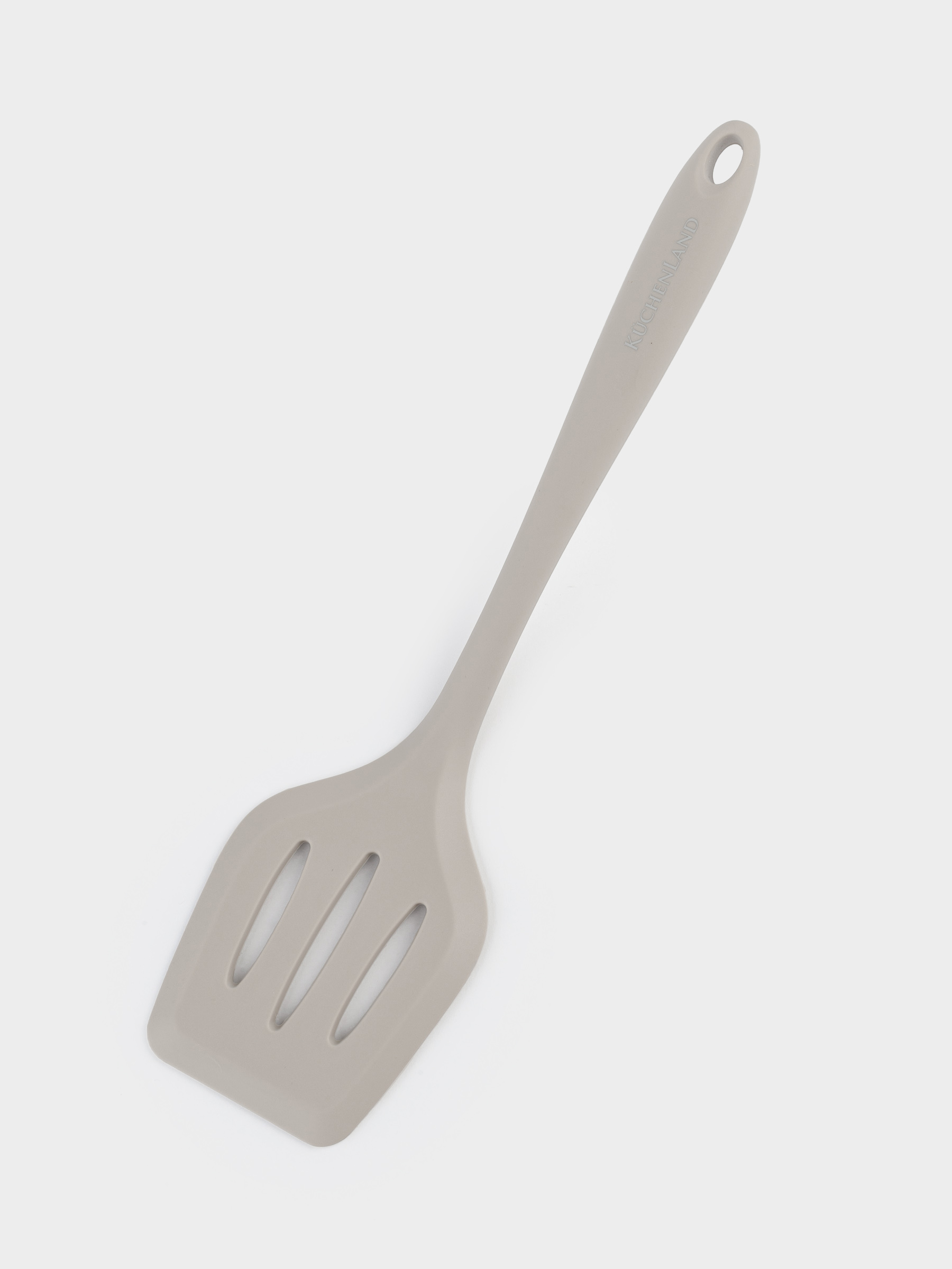 Spatula, 31 cm, with slits, silicone / nylon, beige, Benefit, image-3