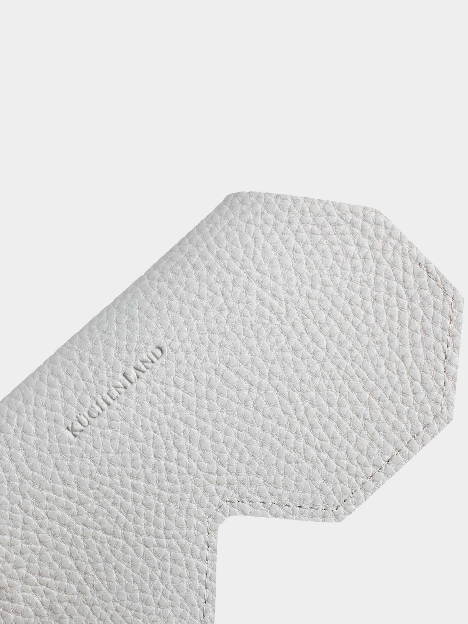 Eyeglass case, 16x8 cm, polyurethane, grey, Memo