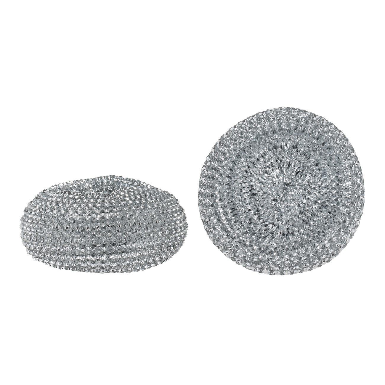 Cleaning sponge, 8 cm, 3 pcs, plastic, Silver, Clean