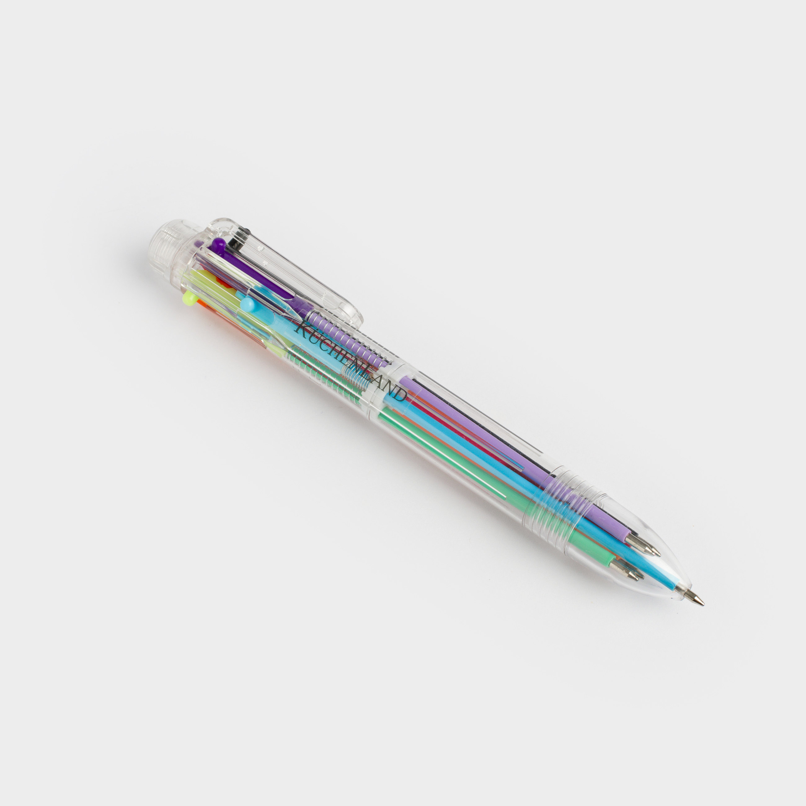 Ballpoint pen, multicolor, 14 cm, 6 colors, plastic, Draw, image-4