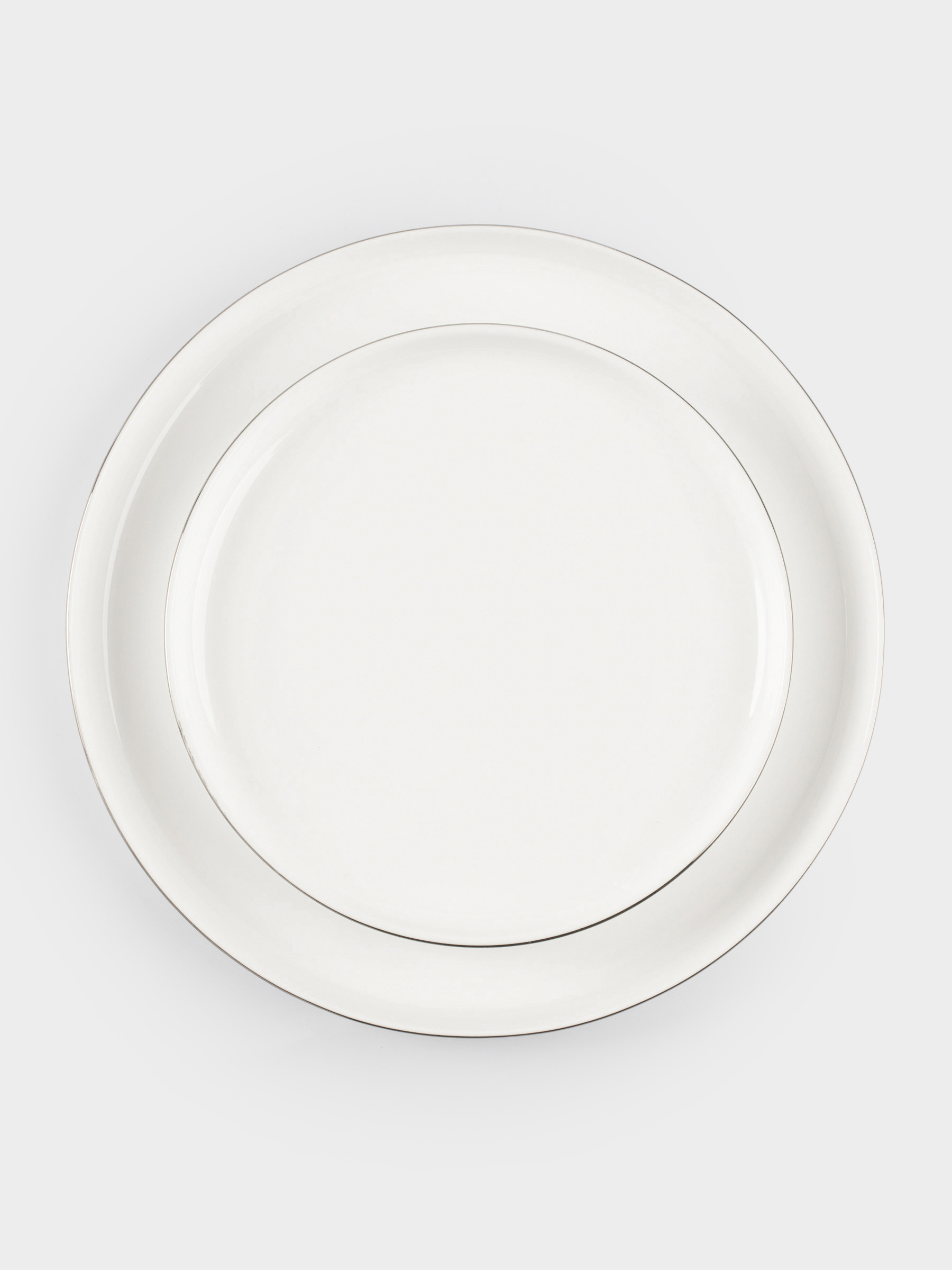 Dining set, 6 pers, 18 pr, porcelain F, white, Ideal silver, image-3