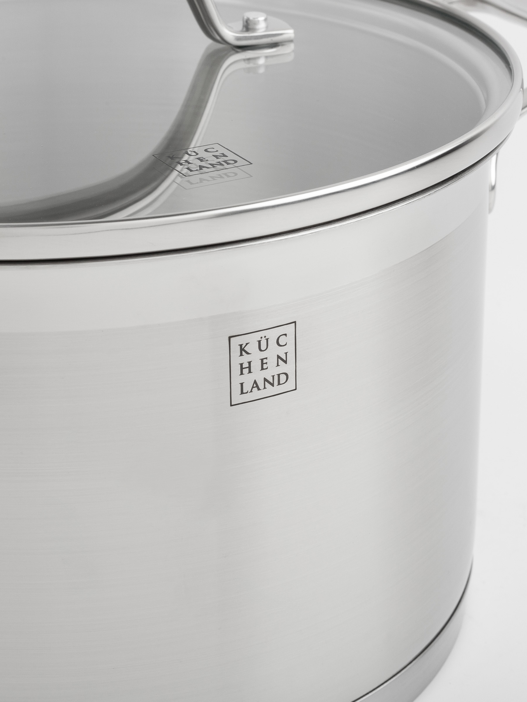 Pot with Lid, 20 cm, 3,8 l, Silver Stone, image-2