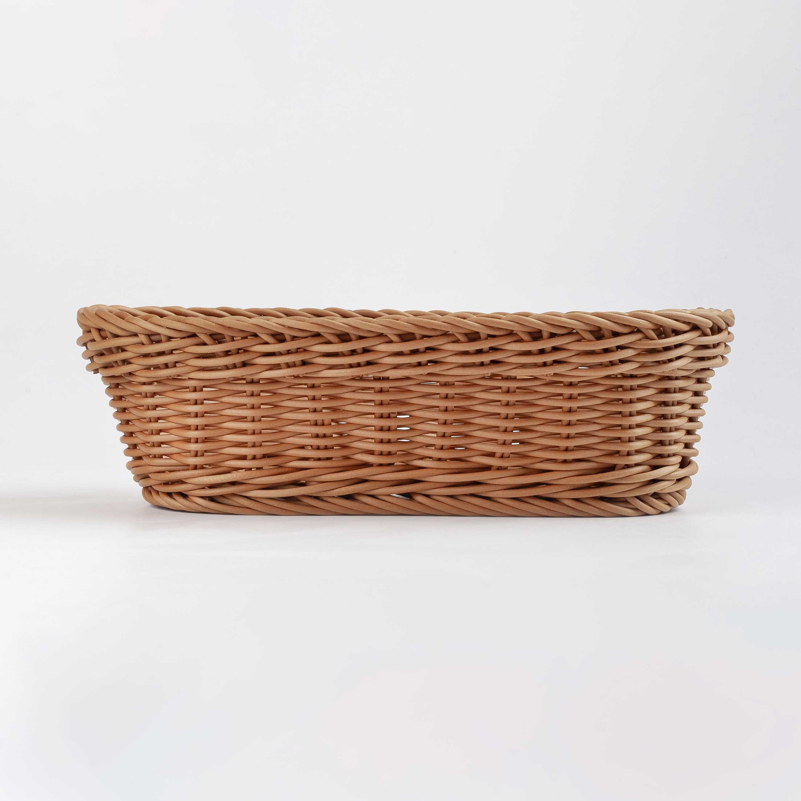 Bread basket, 29x17 cm, rattan, oval, brown, Twig