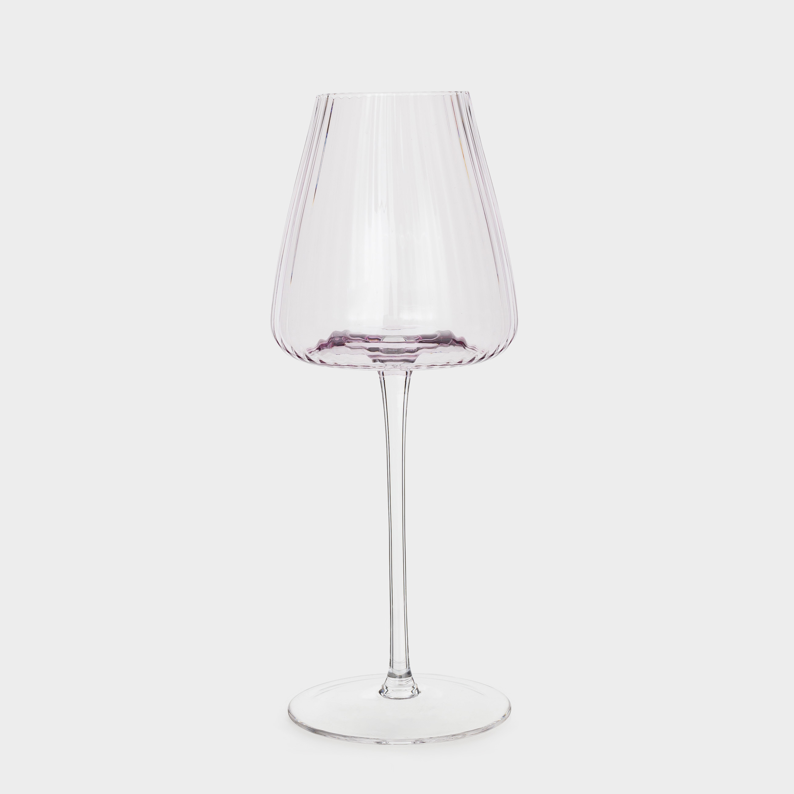 Red wine glass, 480 ml, 2 pcs, glass, purple / pink, Sorento R color, image-1