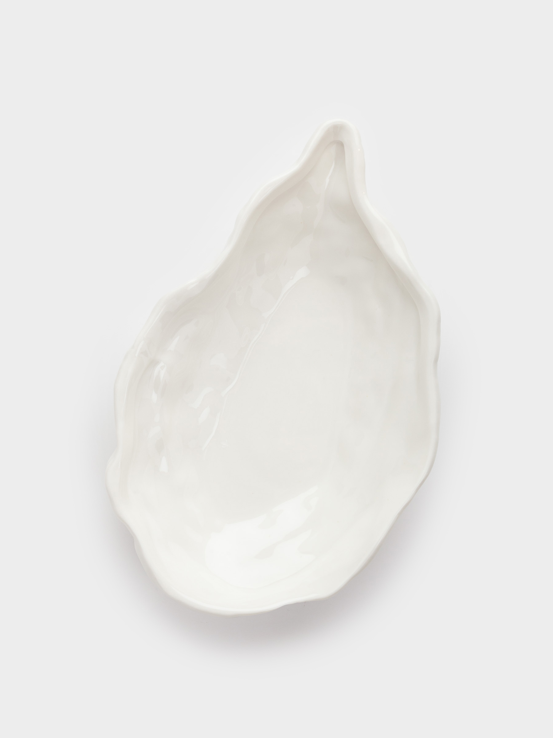 Dish, 23x14 cm, porcelain P, white, Oyster, Shellfish, image-3
