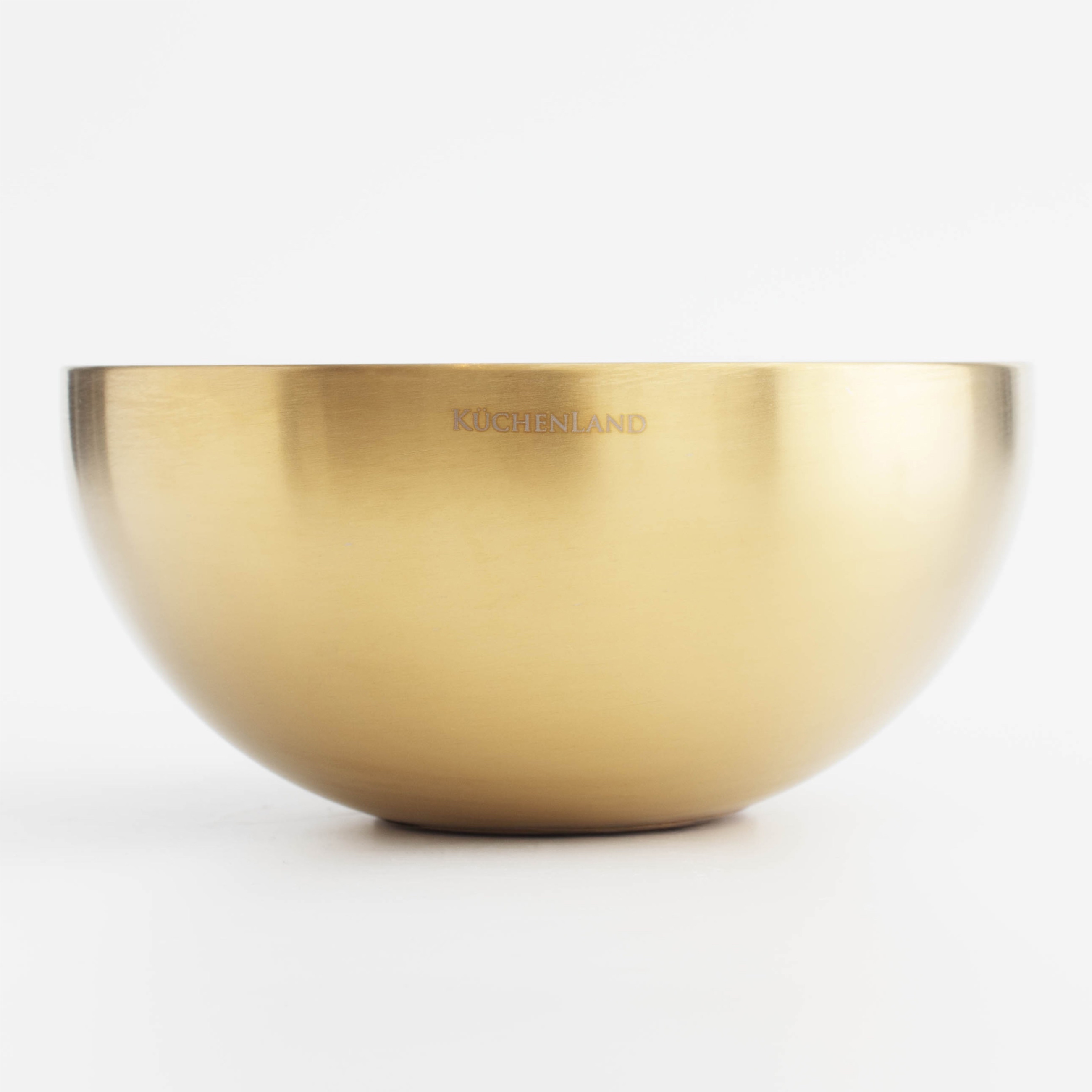Bowl, 1,8 l, steel, golden, Classic gold