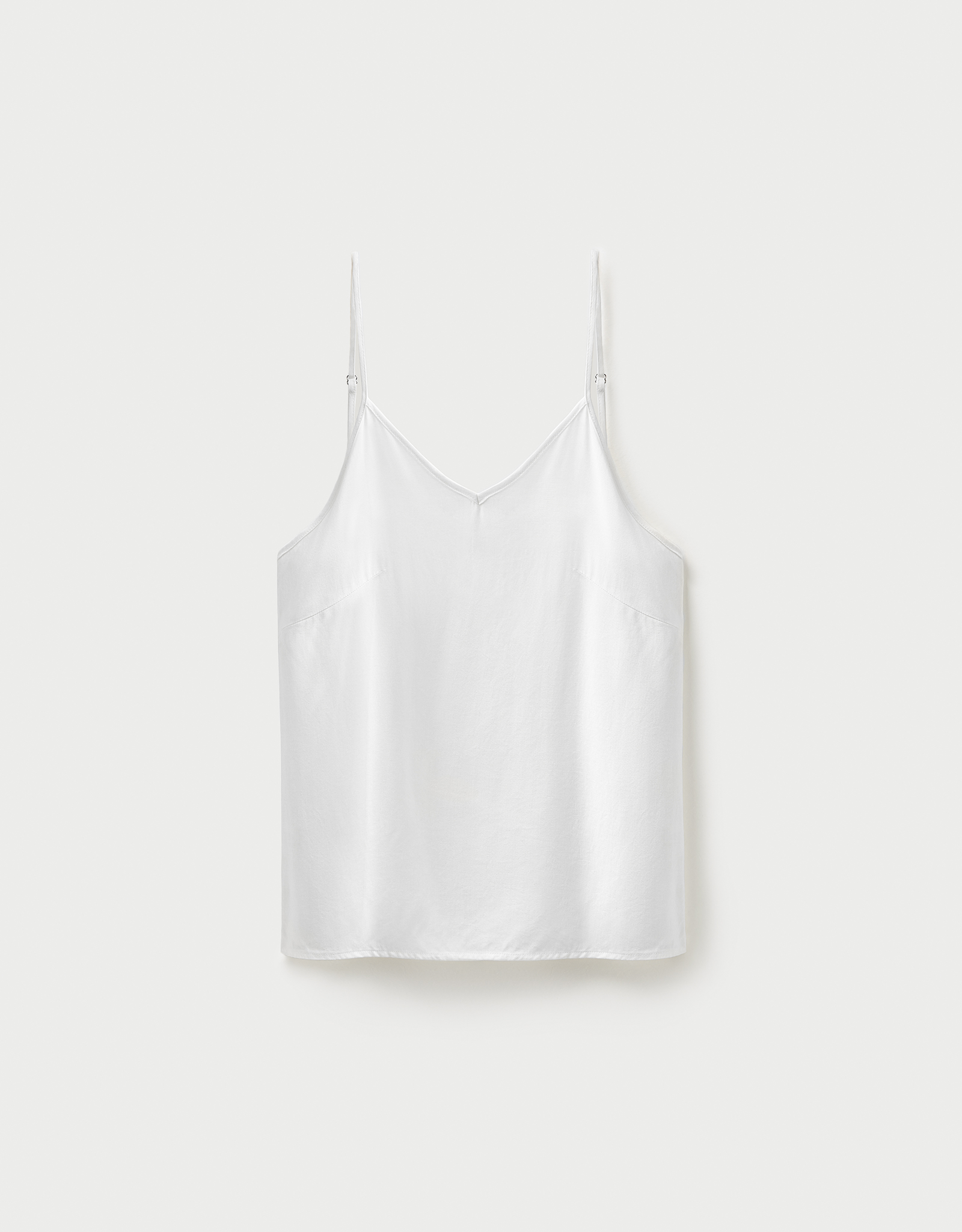 Women's top, homewear, size L, straps, viscose, milky, Amina, image-8