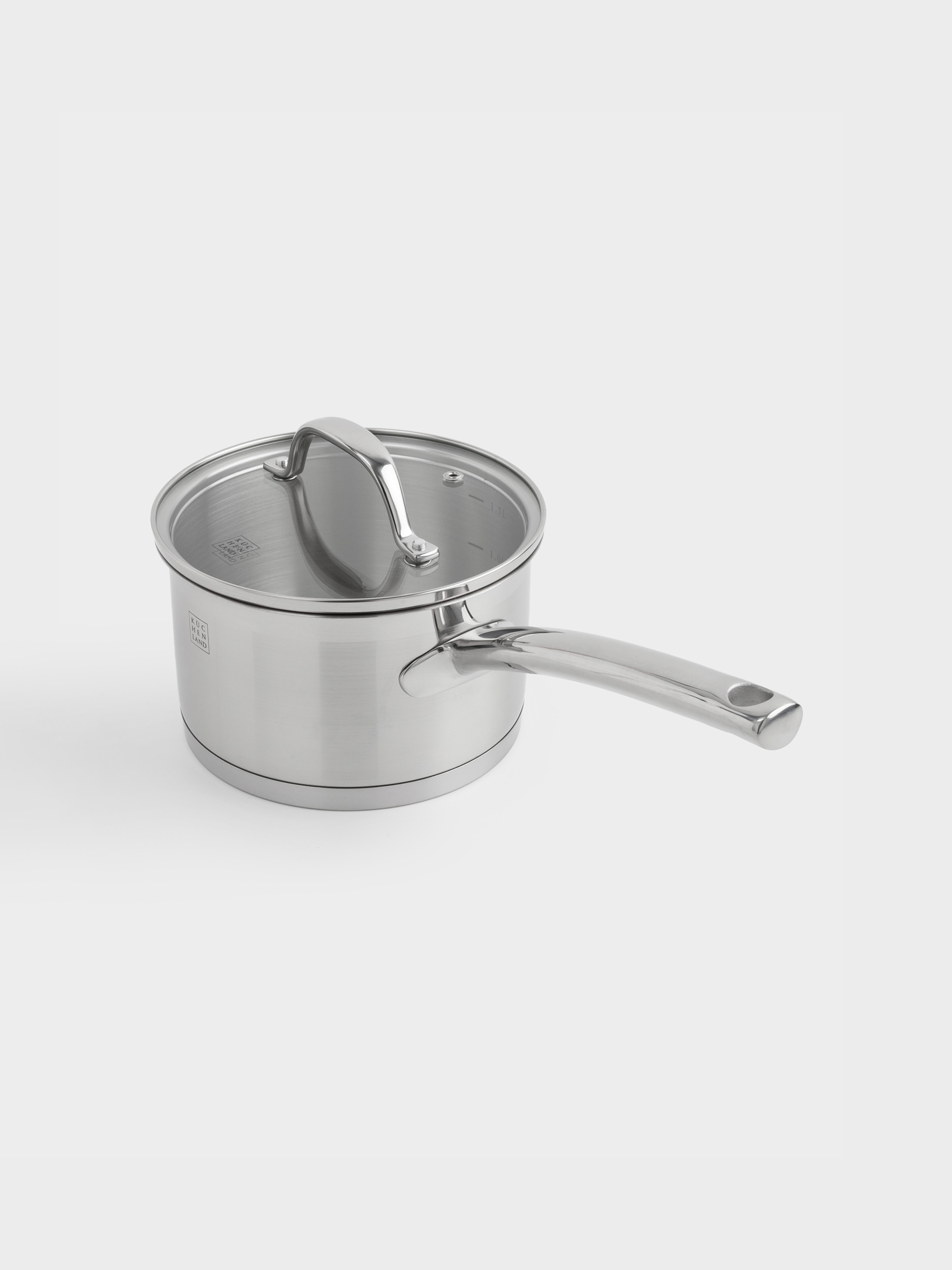 Bucket, 16 cm, 1.8 l, with lid, Silver Stone, image-3
