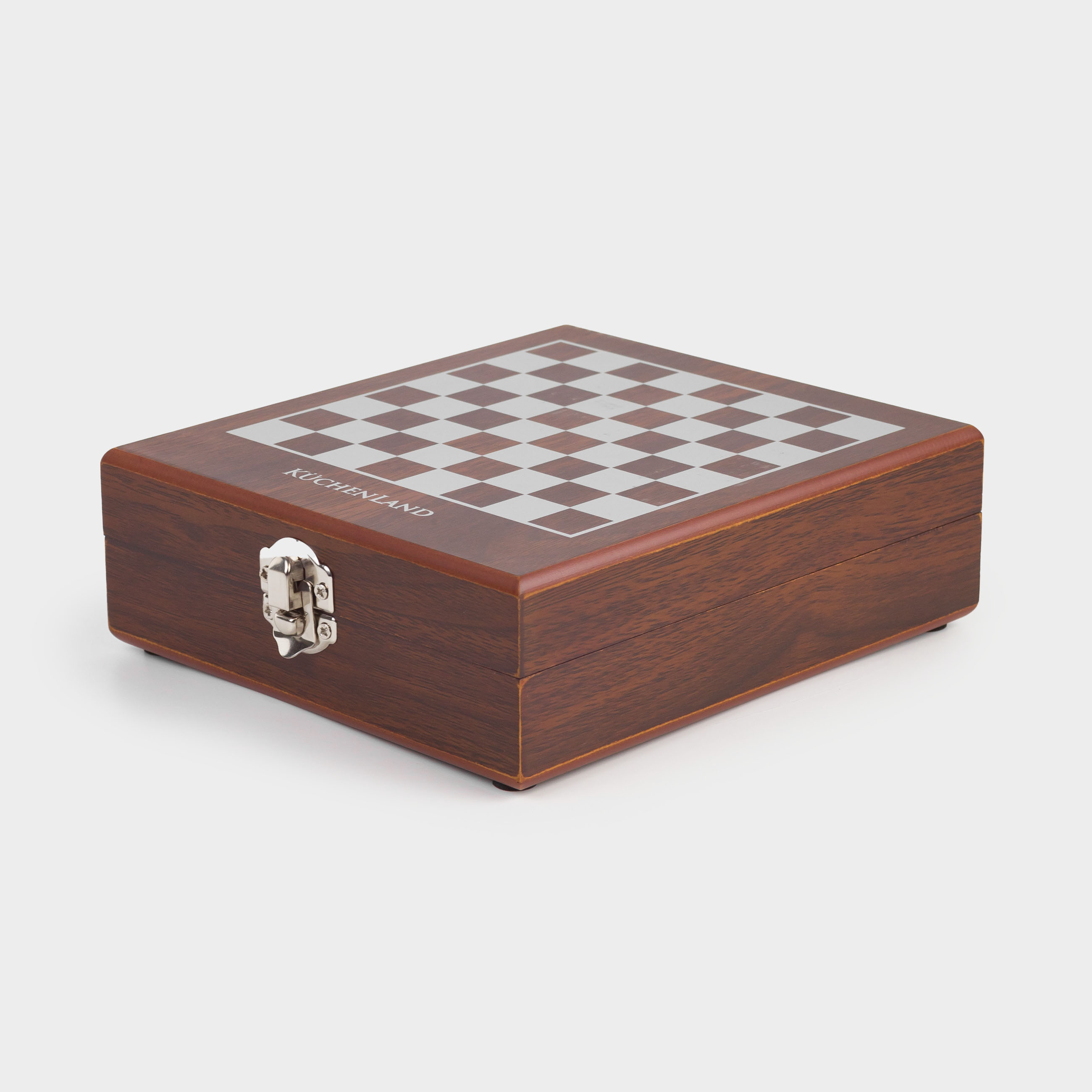 Set of board games, 16x13 cm, cards / dice/chess, wood / plastic, Sabal, image-5
