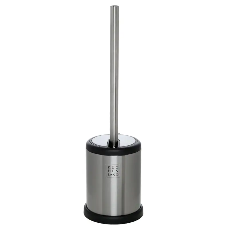 Toilet brush, 39 cm, with automatic stand, rubber / steel, Antei ,image-0