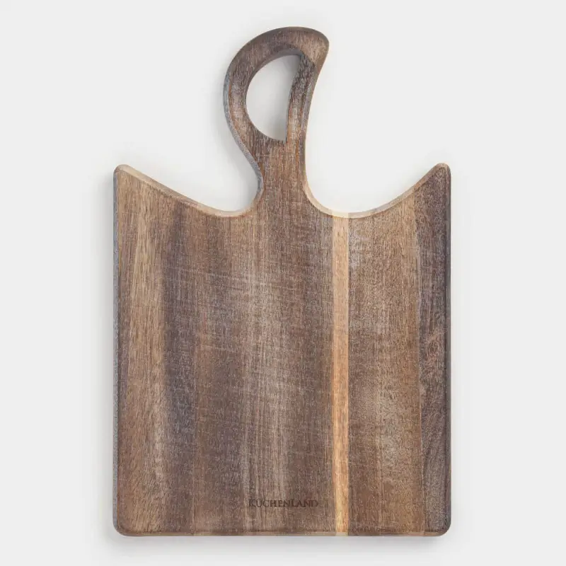 Cutting board, 30x20 cm, with handle, wood, Noble tree