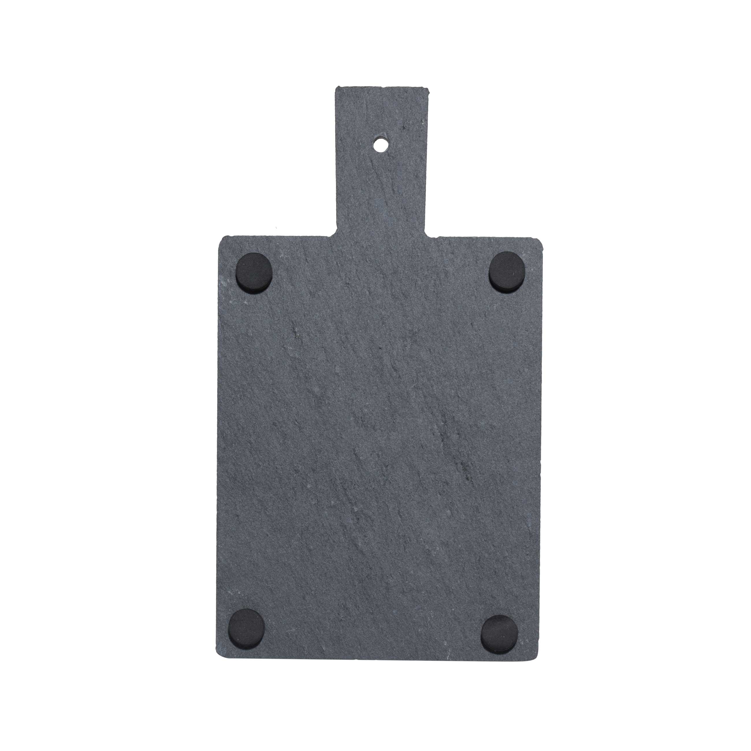 Hot plate, 19x11 cm, with handle, slate, rectangular, BBQ