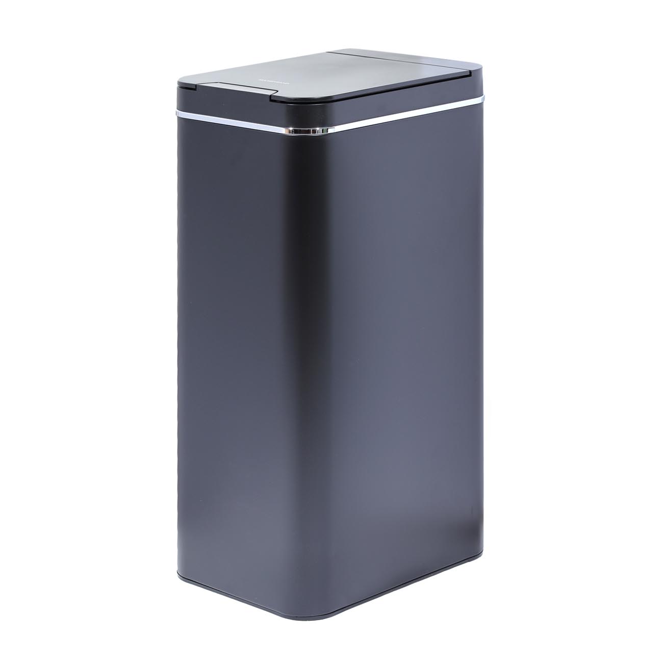 Trash can, 50 L, Sensor bin, metal/plastic, rectangular, black, Style, Sensor Bin, image-0