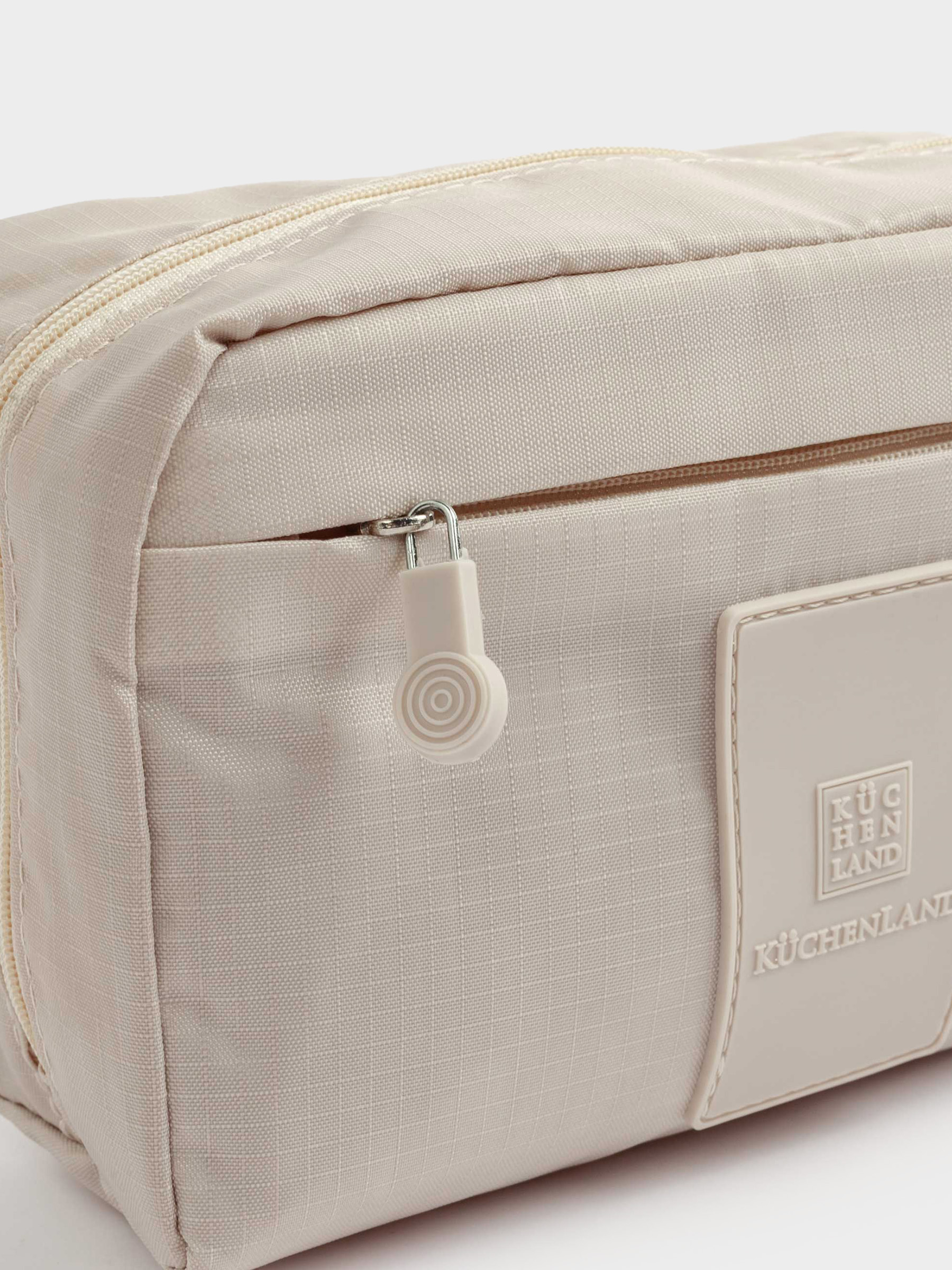 Travel Cosmetic Bag, 20х12 cm, polyester, beige, Easy Travel