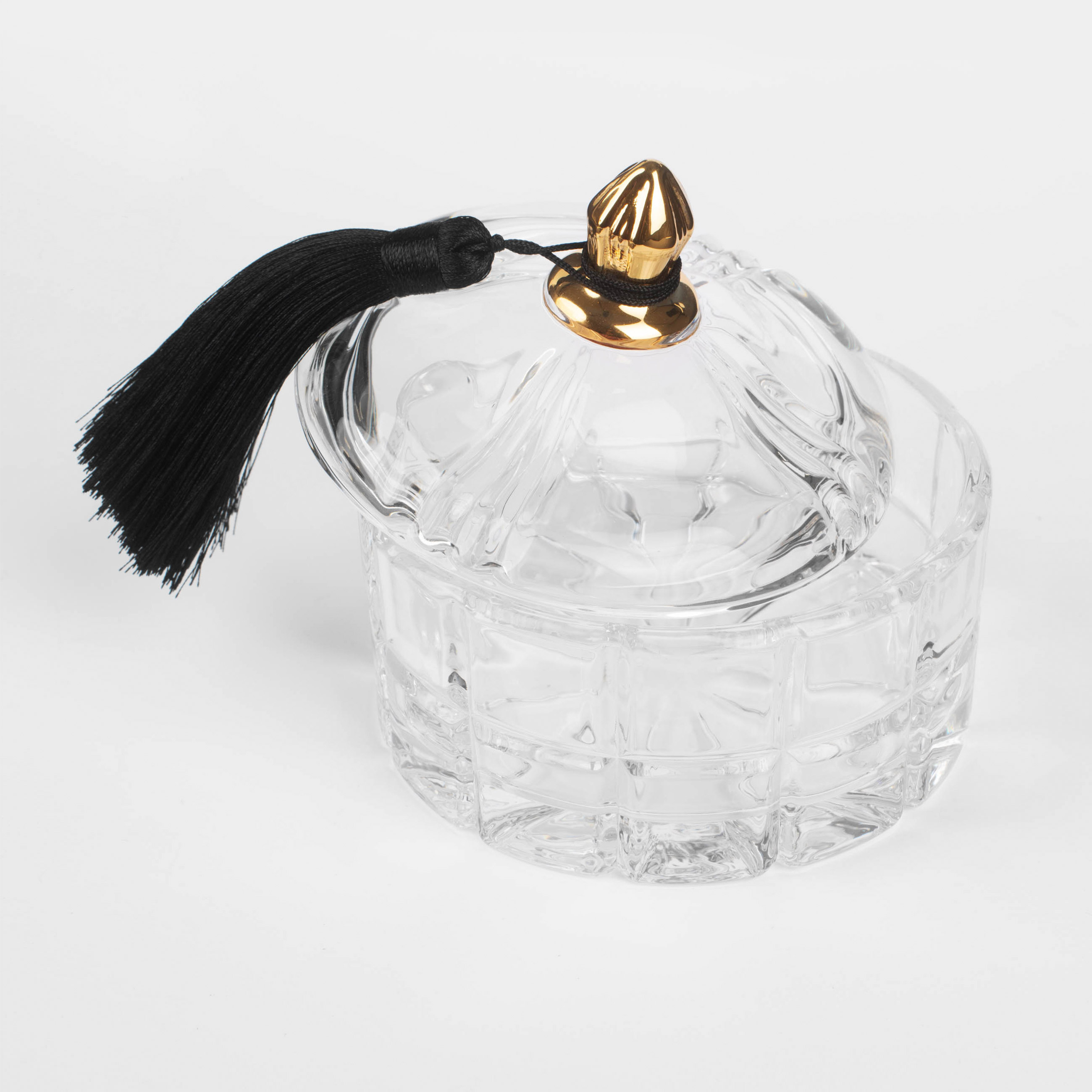 Storage container, 10x10 cm, 240 ml, with brush, glass R / viscose, Zero, image-2