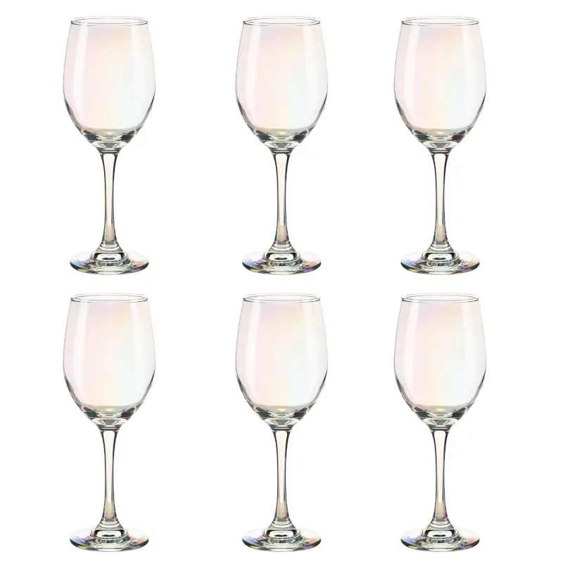 Red wine glass, 420 ml, 6 pcs, glass, mother of pearl, Floyd polar ,image-0