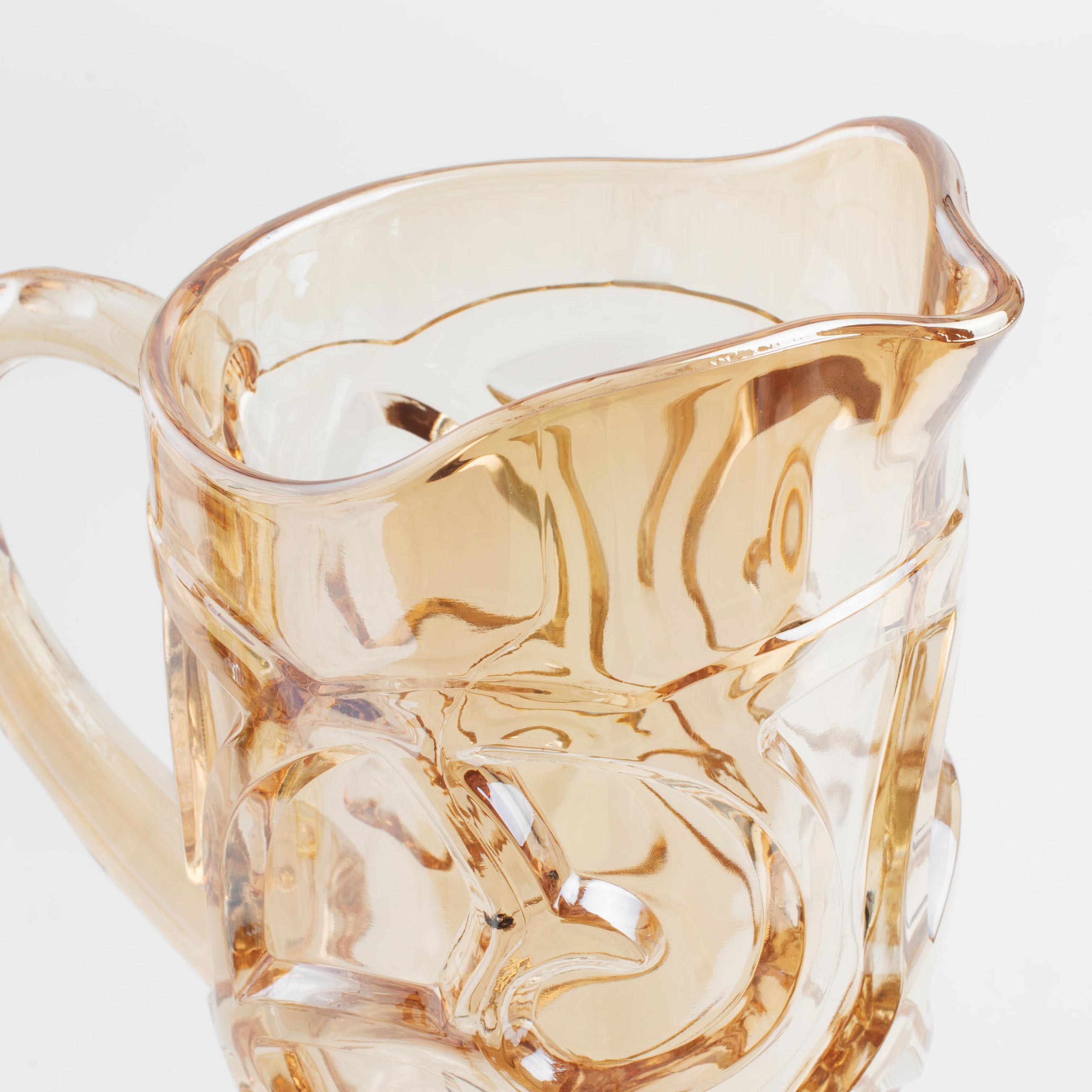 Jug, 1 l, glass R, amber, Patterns, Gala