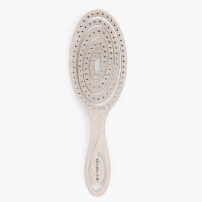 Hair massage comb, 22 cm, vegetable fiber / plastic, beige, Zipo ,image-0