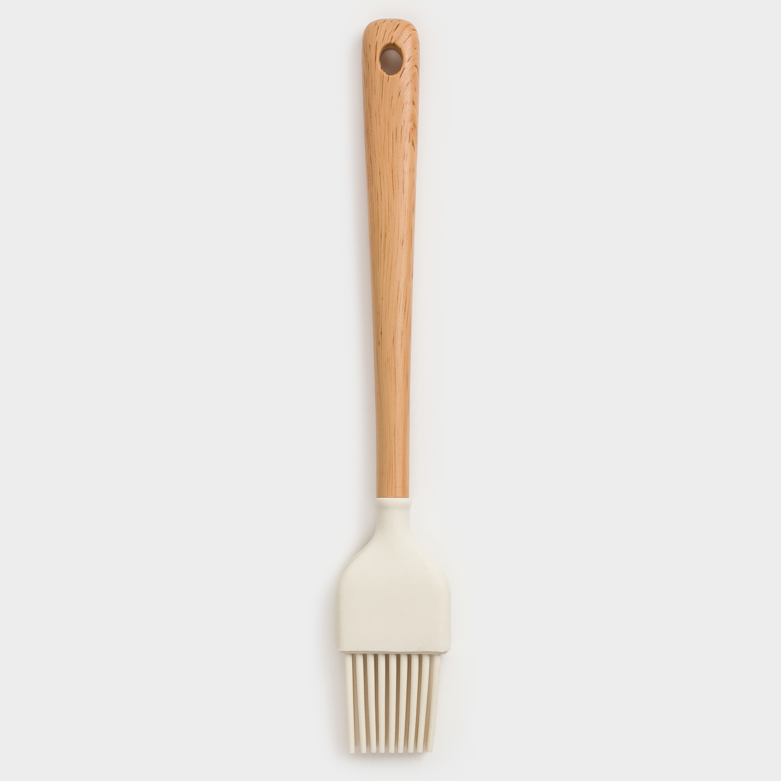 Cooking brush, 21 cm, silicone / plastic, beige, Letia, image-0