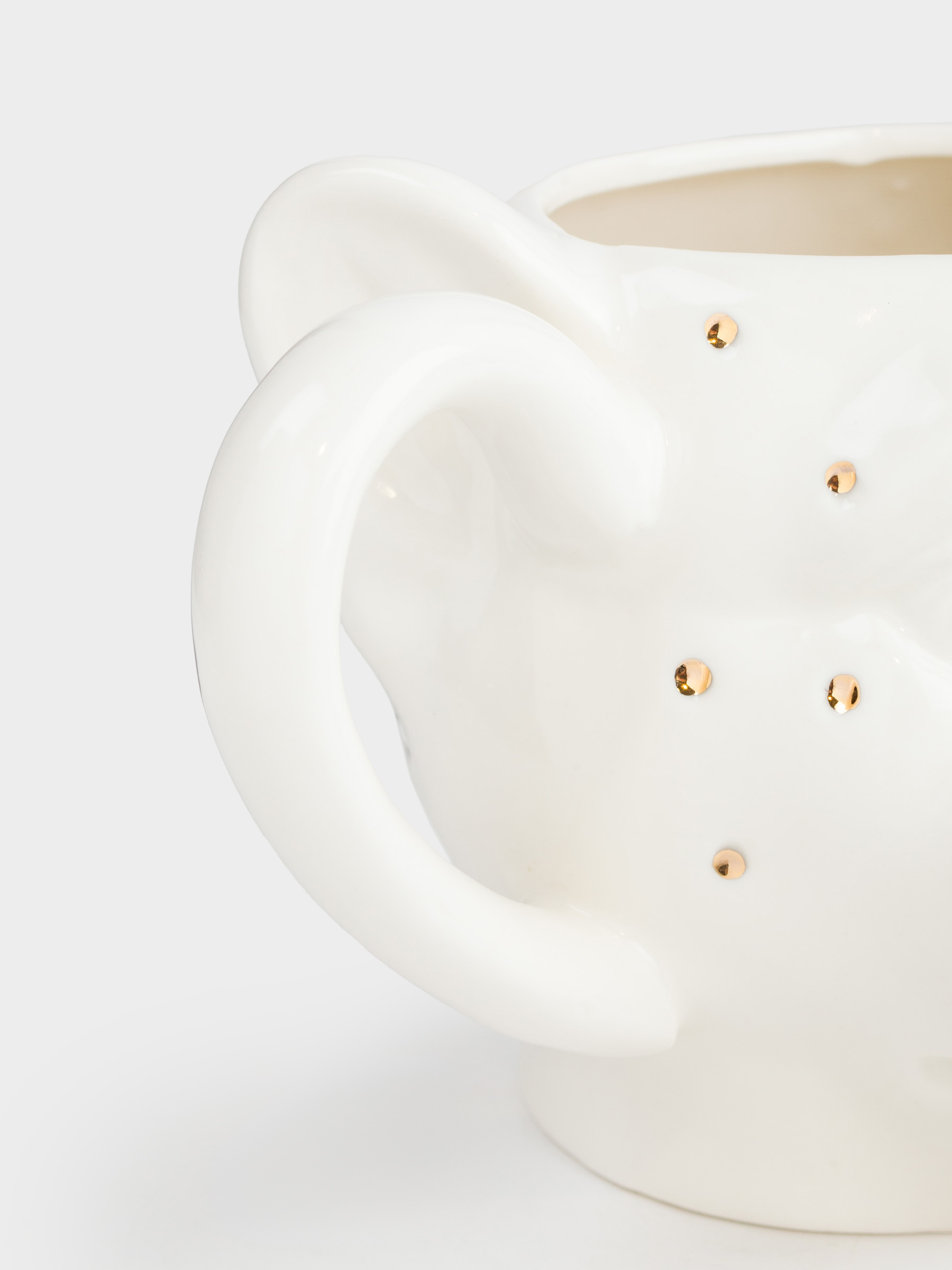 Mug, 400 ml, porcelain P, milk-golden, Panther, Panther, image-5