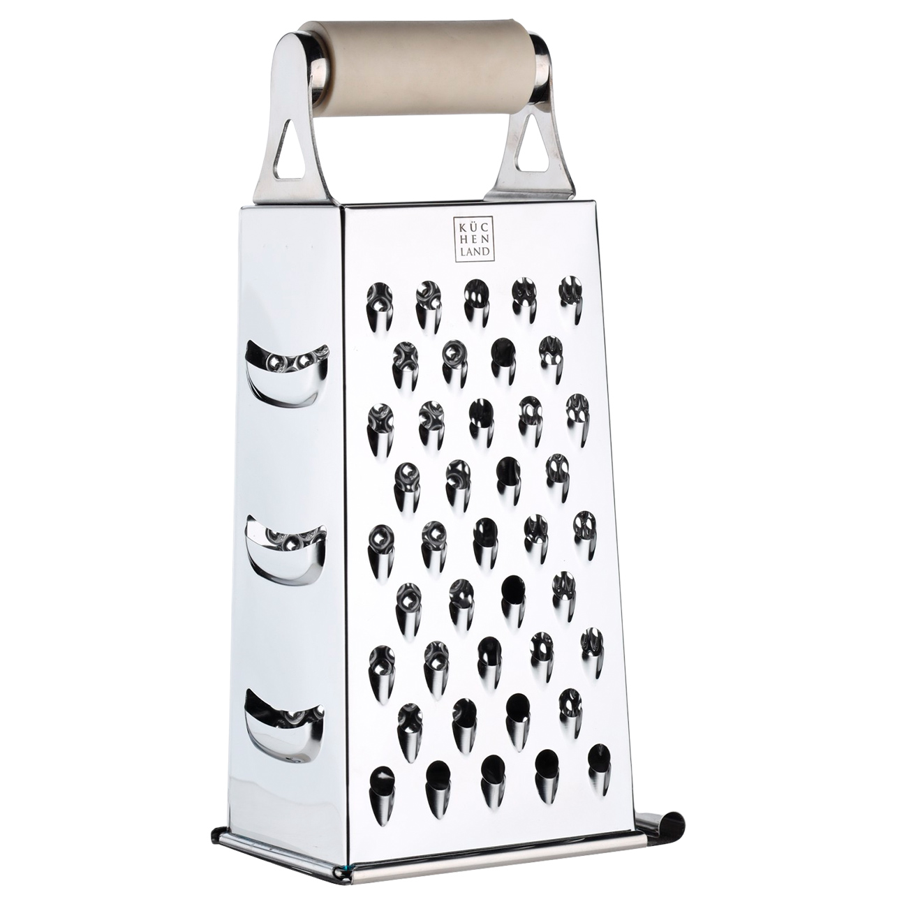 Grater, 24 cm, four-sided, beige, Soft
