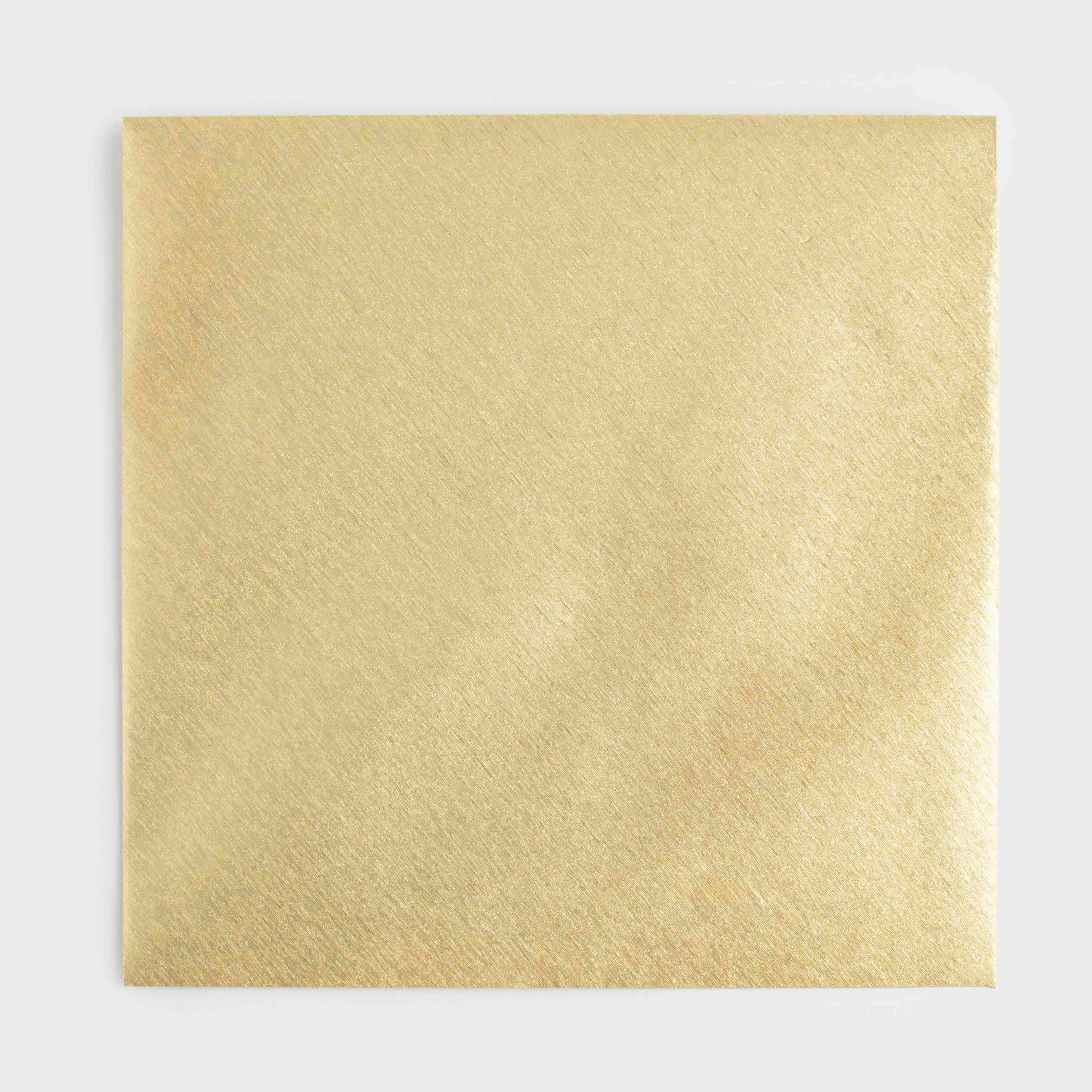 Gift envelope, 15 cm, paper, square, golden, Congrats