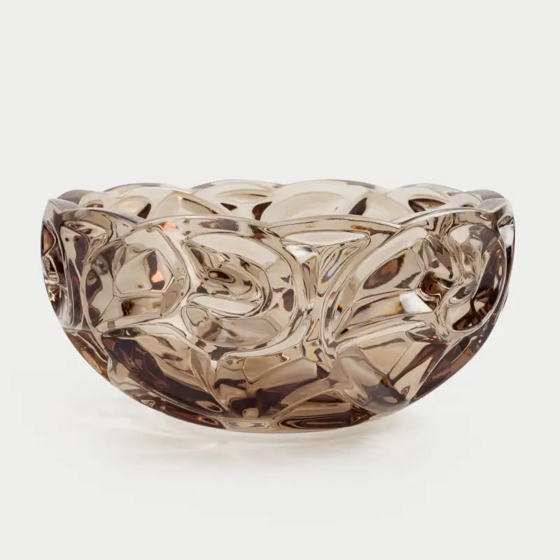 Salad bowl, 24x11 cm, 2.8 l, glass R, brown, Patterns, Gala