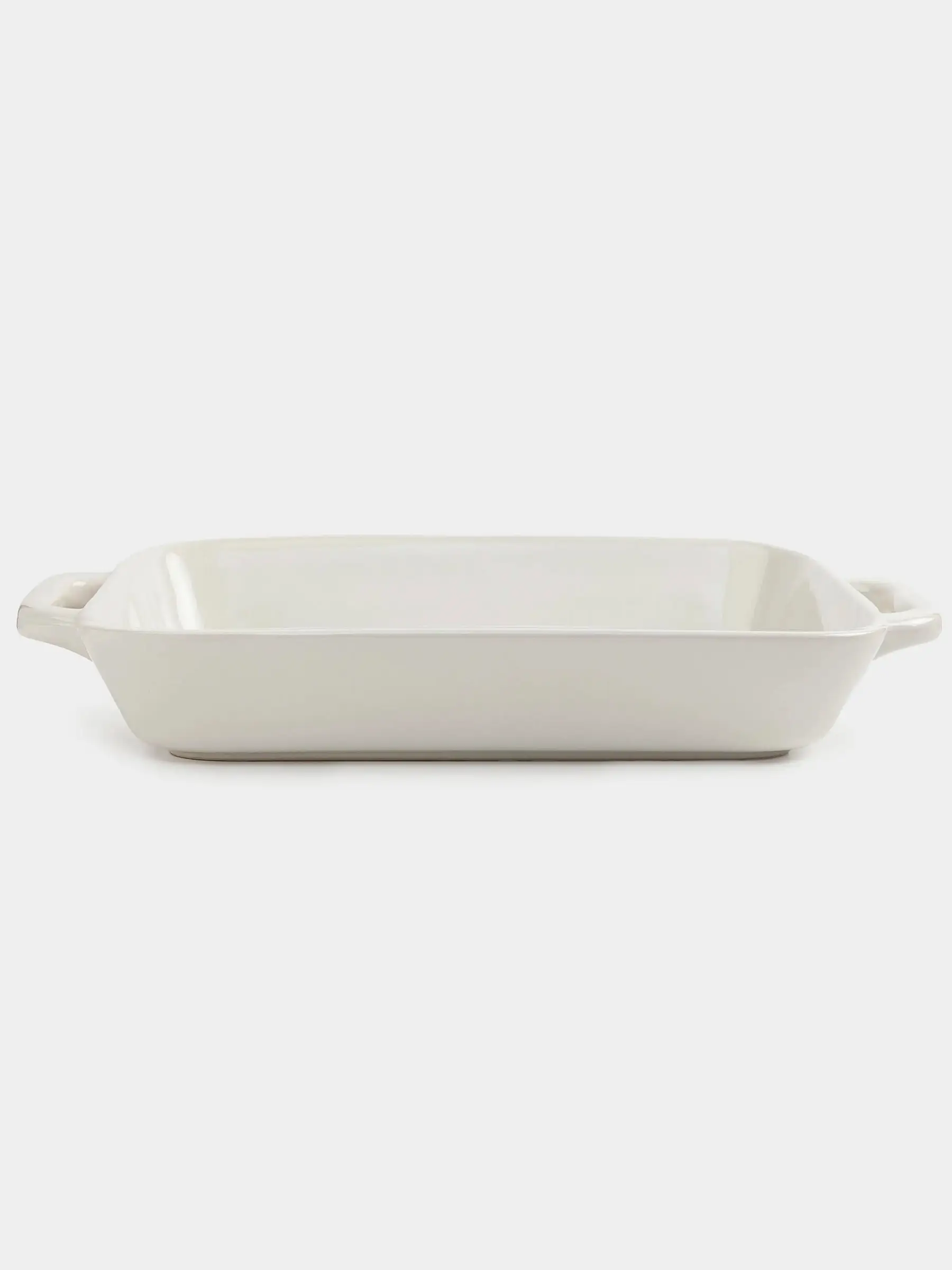 Baking dish, 34x24 cm, ceramic, rectangular, milk, Cakes ivory