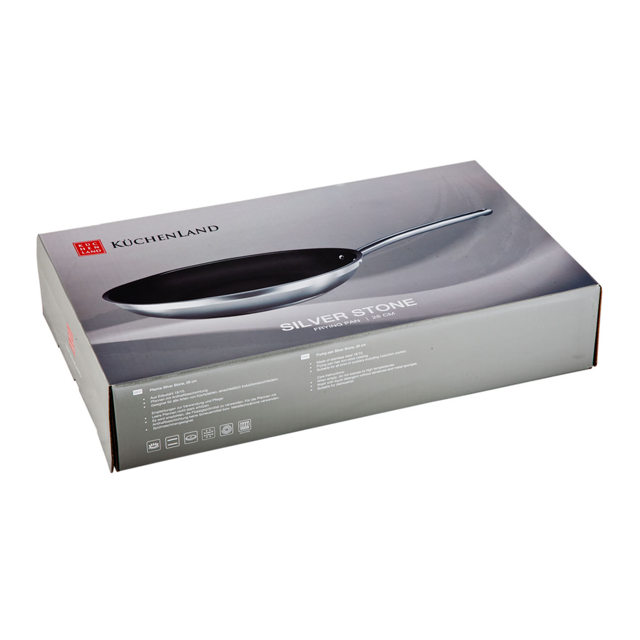 Frying pan, 24 cm, coated, steel, Silver Stone