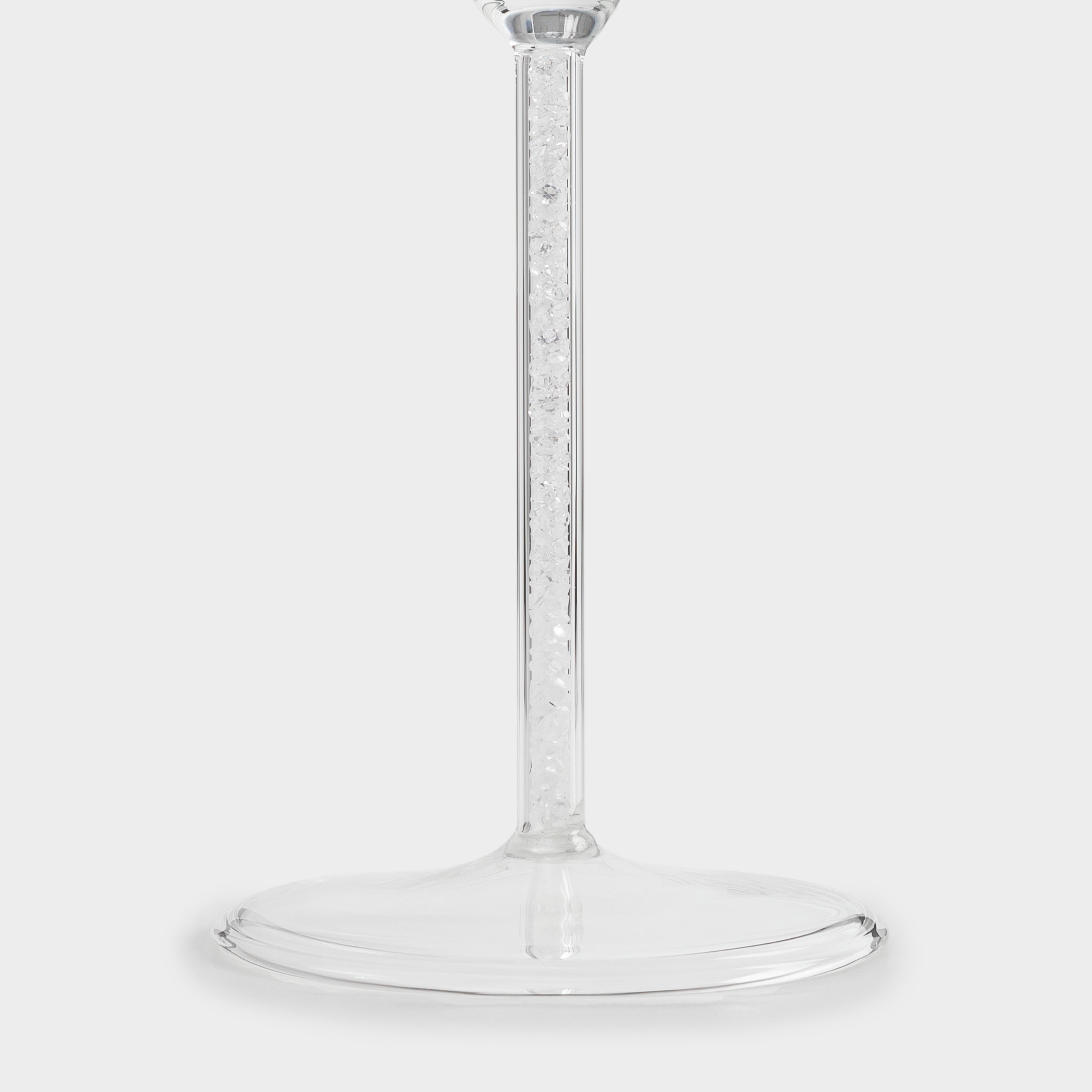 Wine glass, 450 ml, 2 pcs, glass / rhinestones, Crystal