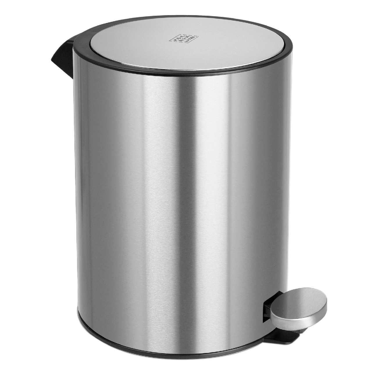Waste container, 3 l, with pedal, steel, Antei, image-0