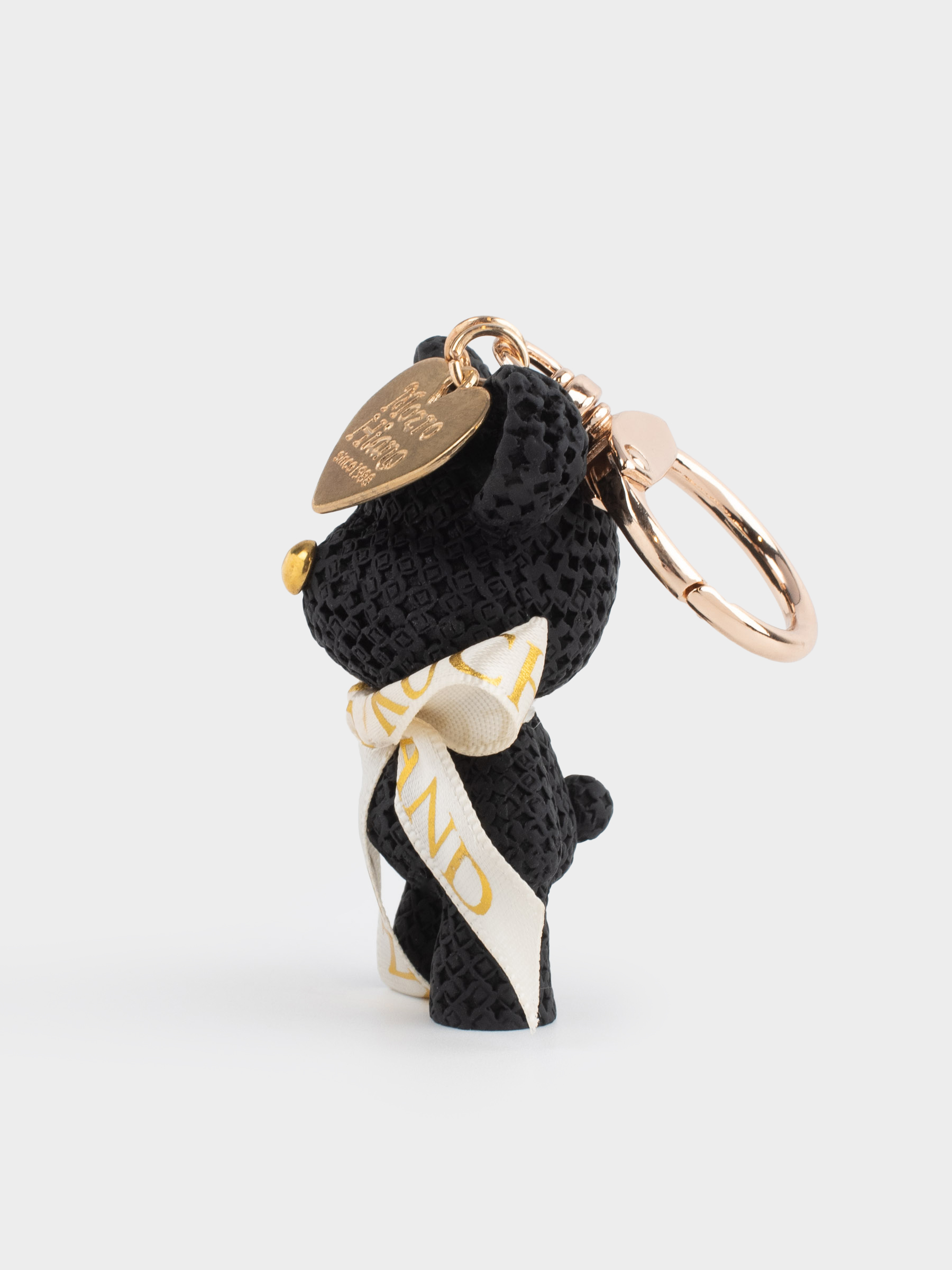 Keychain, 11 cm, plastic / metal, black, Bear, Bear, image-3
