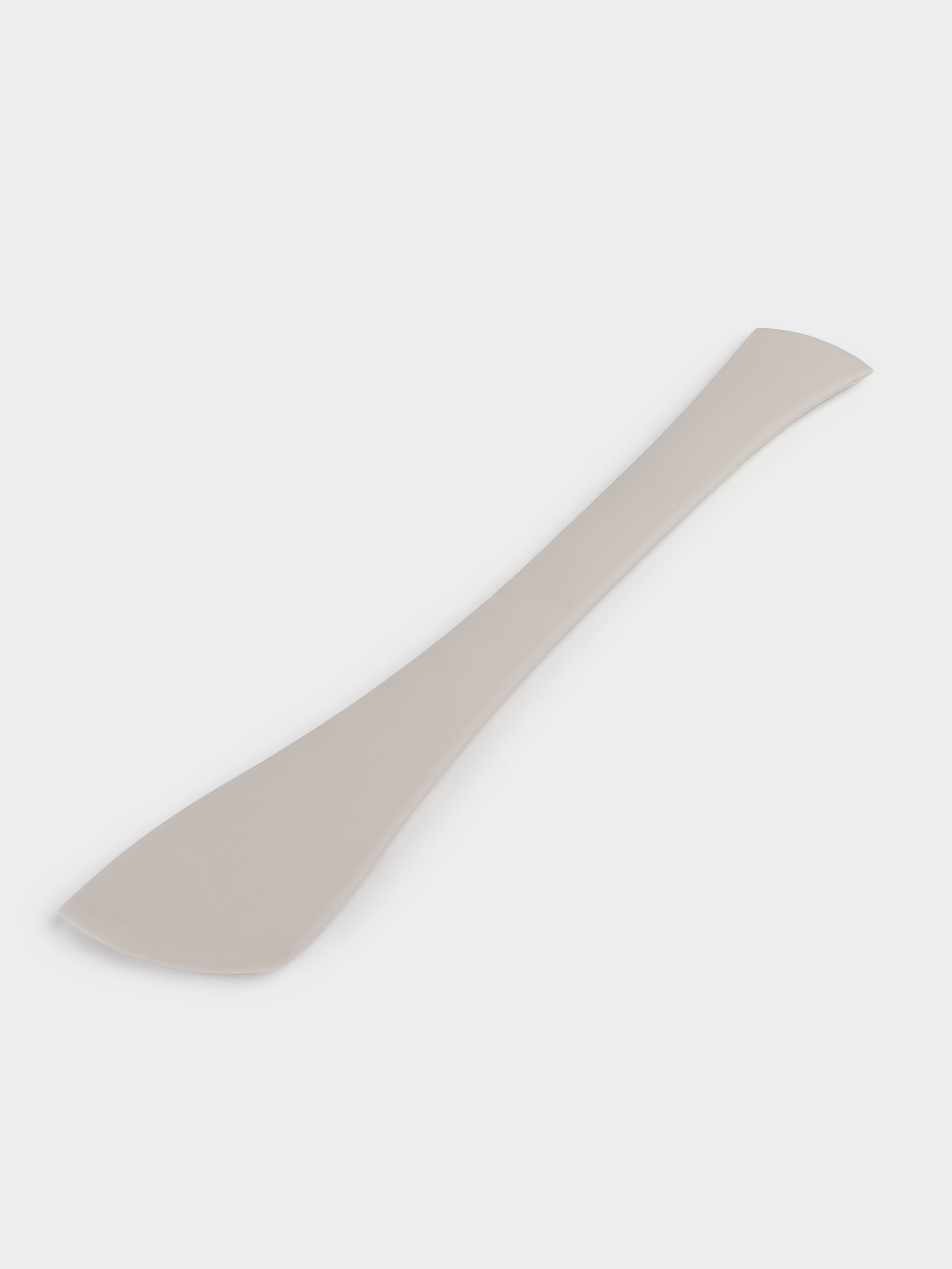 Spatula, 28 cm, double, silicone, beige, image-1