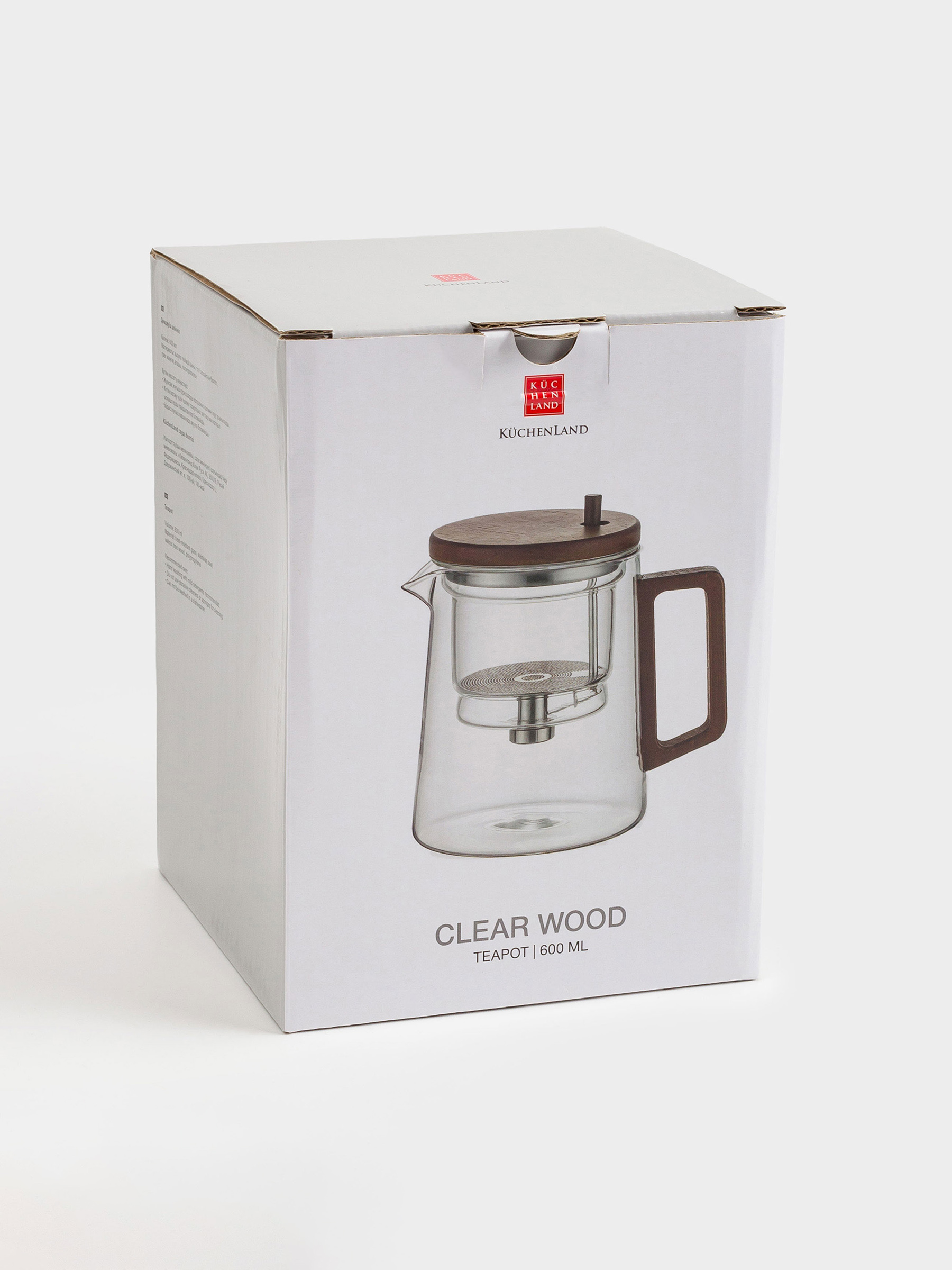 Teapot, 600 ml, glass B, Clear wood, image-7