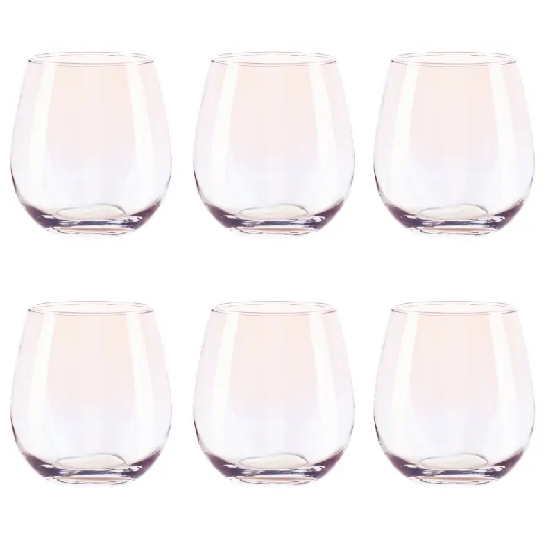 Glass, 10 cm, 460 ml, 6 pcs, glass, mother of pearl, Floyd polar ,image-0