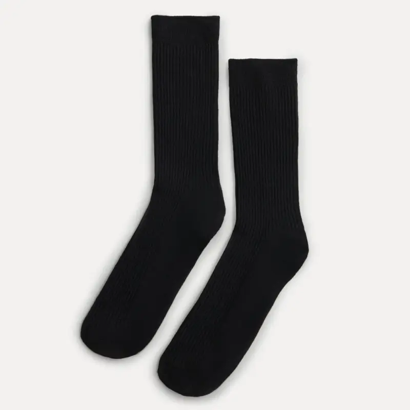 Men's socks, size 39-42, viscose / polyester, black, Sturdy