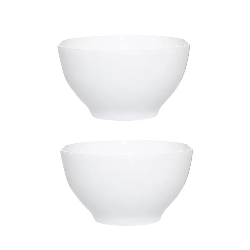Bowl, 12x6 cm, 2 pieces, porcelain F, white, Ideal white ,image-0