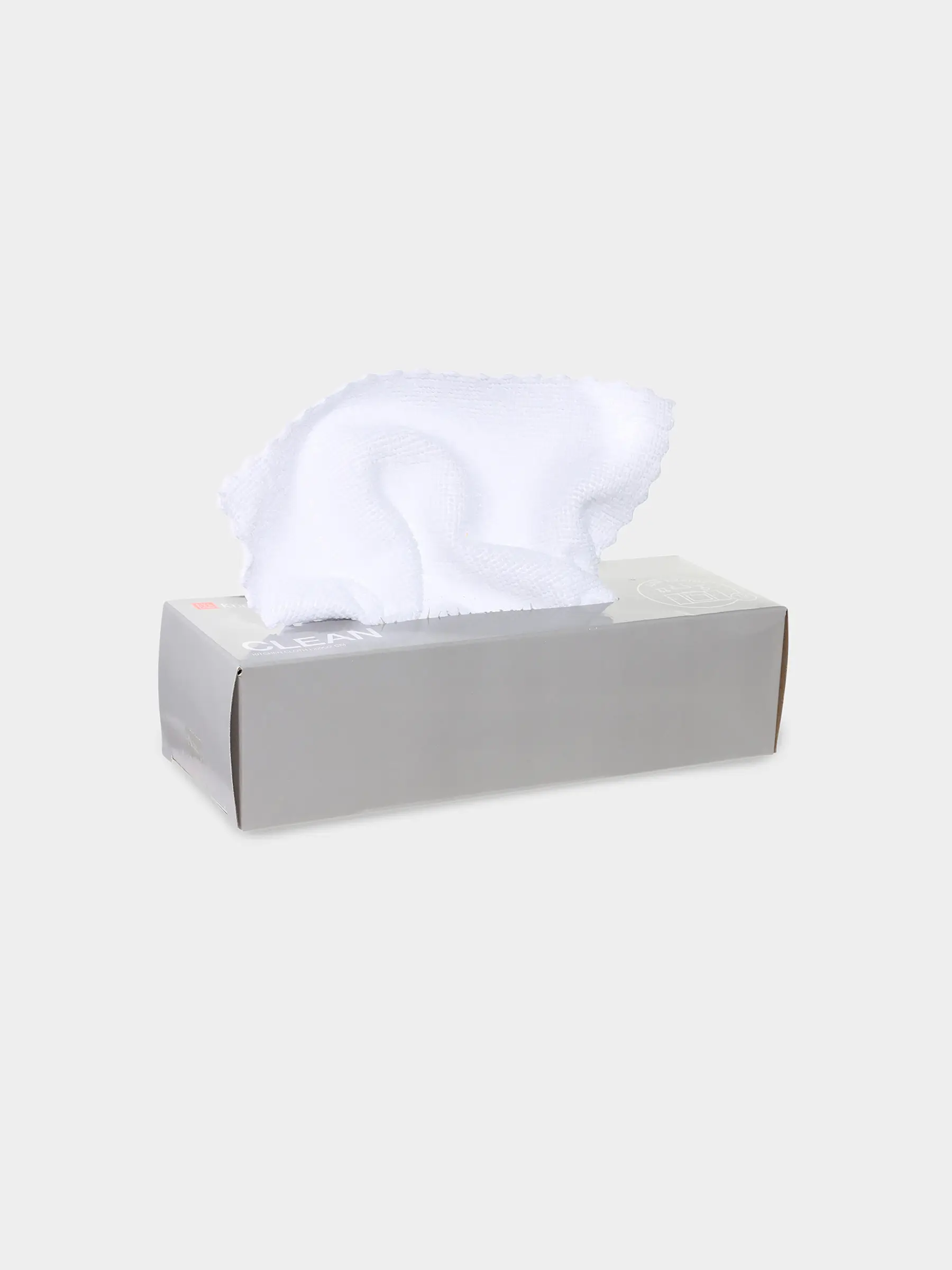 Kitchen cloth, 22x22 cm, 12 pcs, microfiber, white, Clean