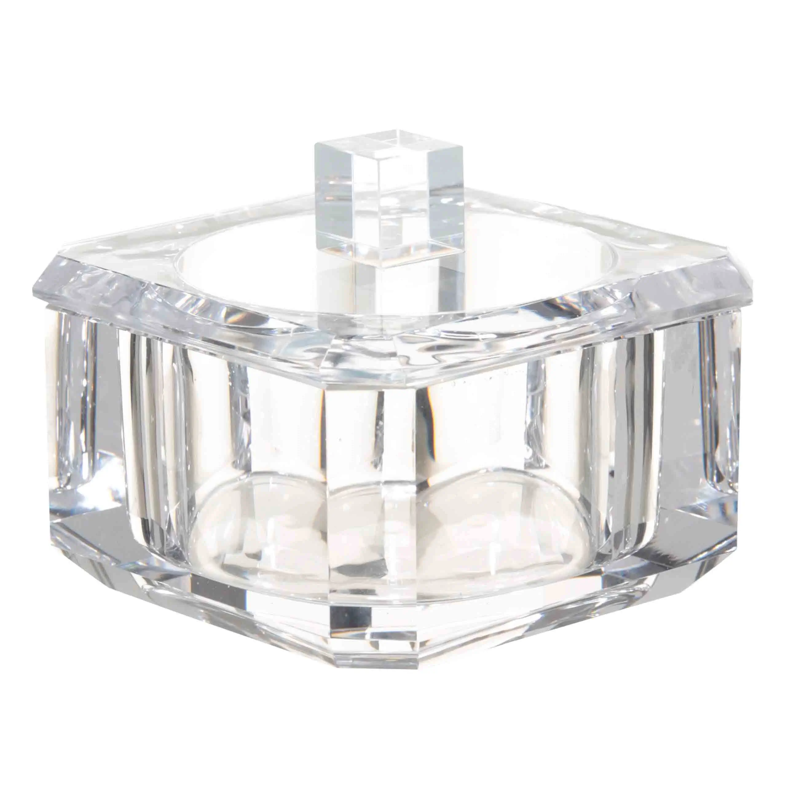 Bathroom box, 10x10 cm, glass, square, Facets, Shower Crystal Glance, image-0