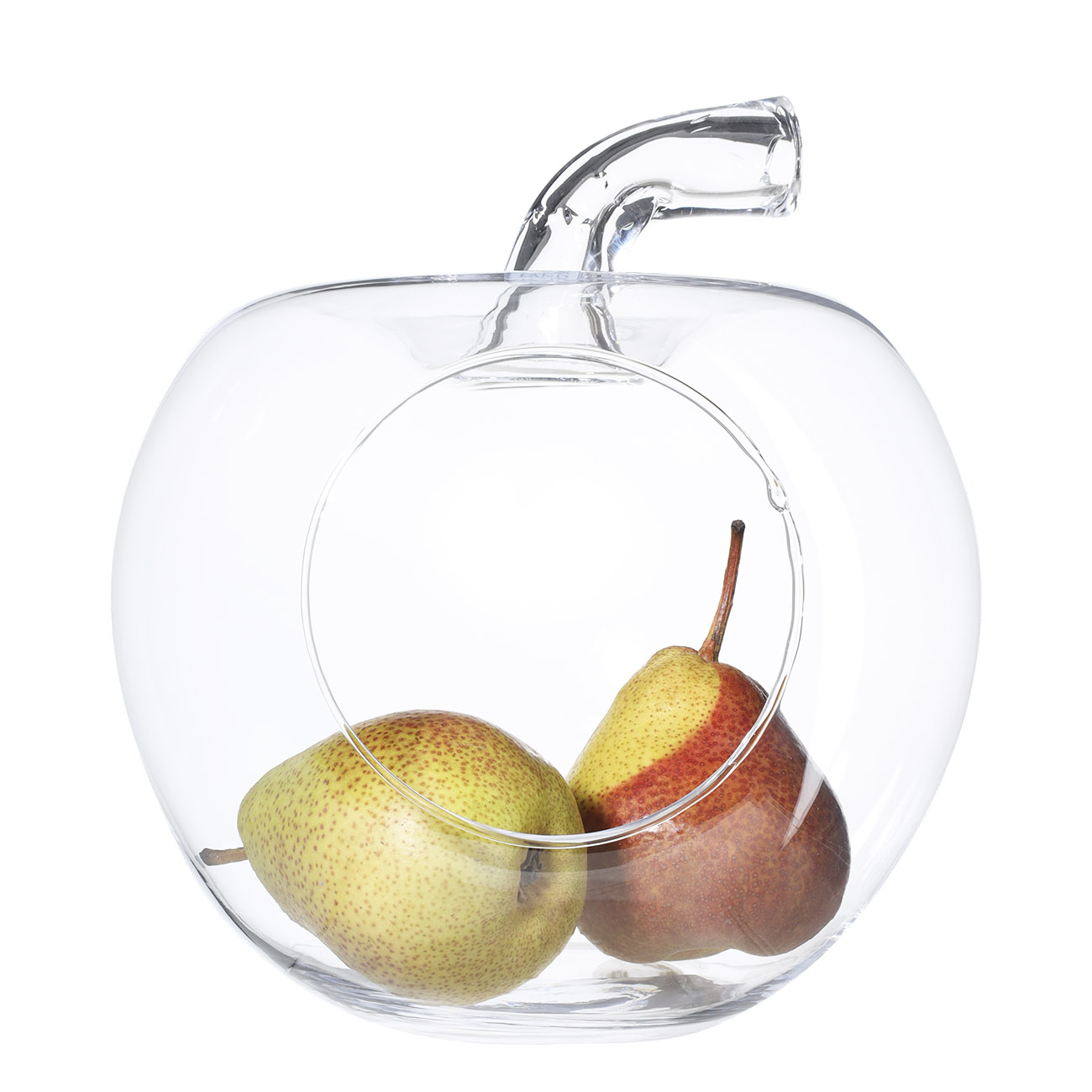 Candy bowl, 21x19 cm, glass, Apple, Clear