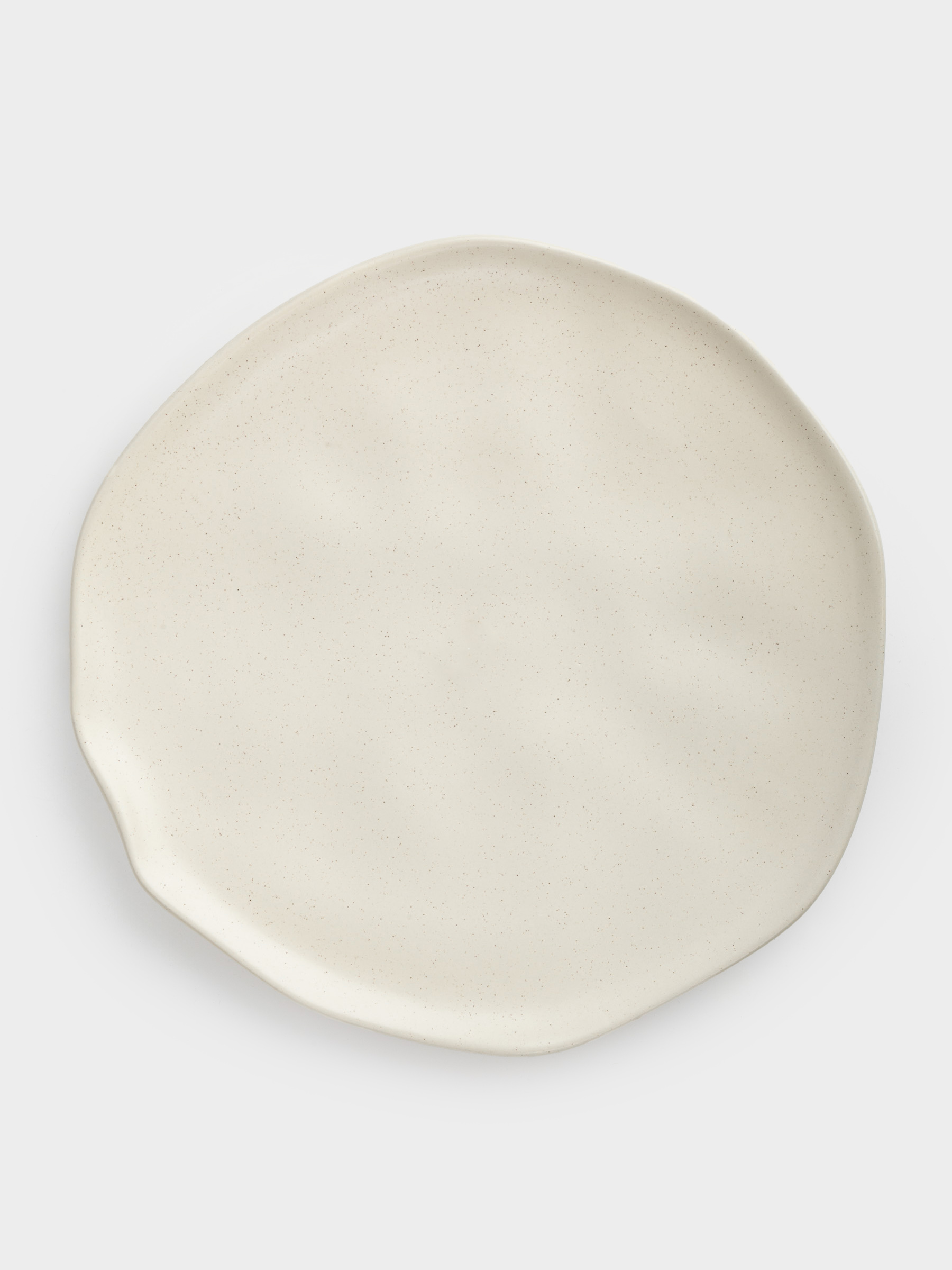 Dinner plate, 27 cm, ceramic, milky, Crumpled effect, Crumple creme, image-0