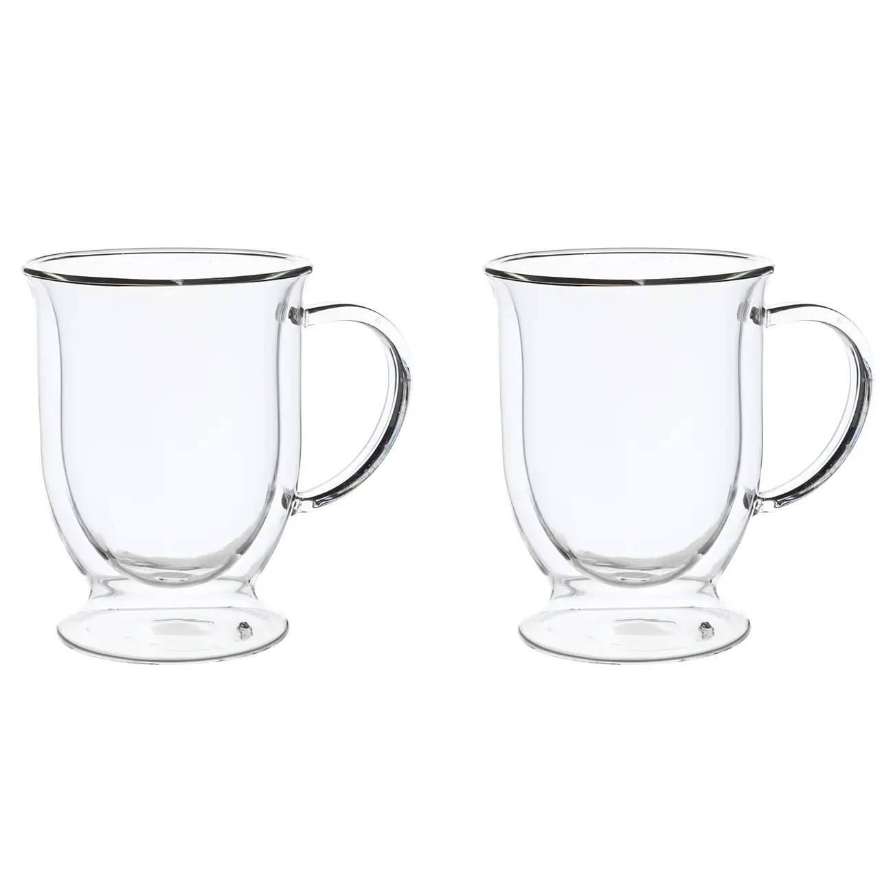 Mug, 350 ml, 2 pcs, on a leg, glass B, Air, image-0