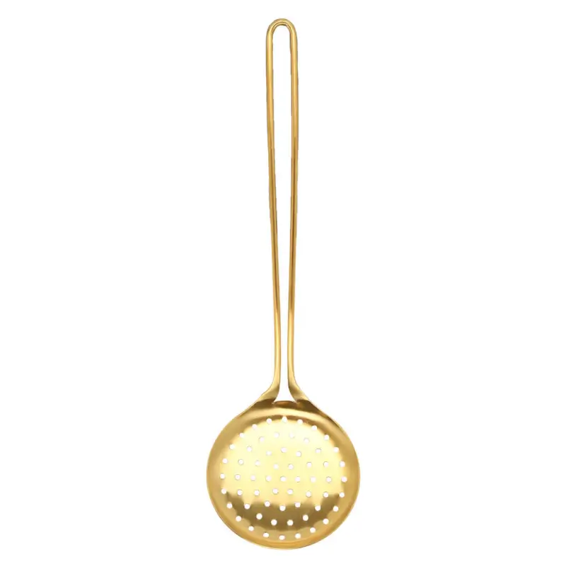 Skimmer, 37 cm, steel, gold, Device gold
