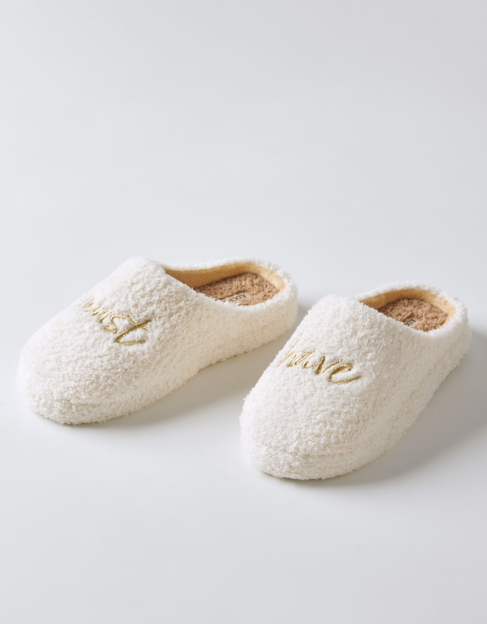 Women's slippers, homewear, size 36-37, fleece / nylon, milky brown, Needed, image-4