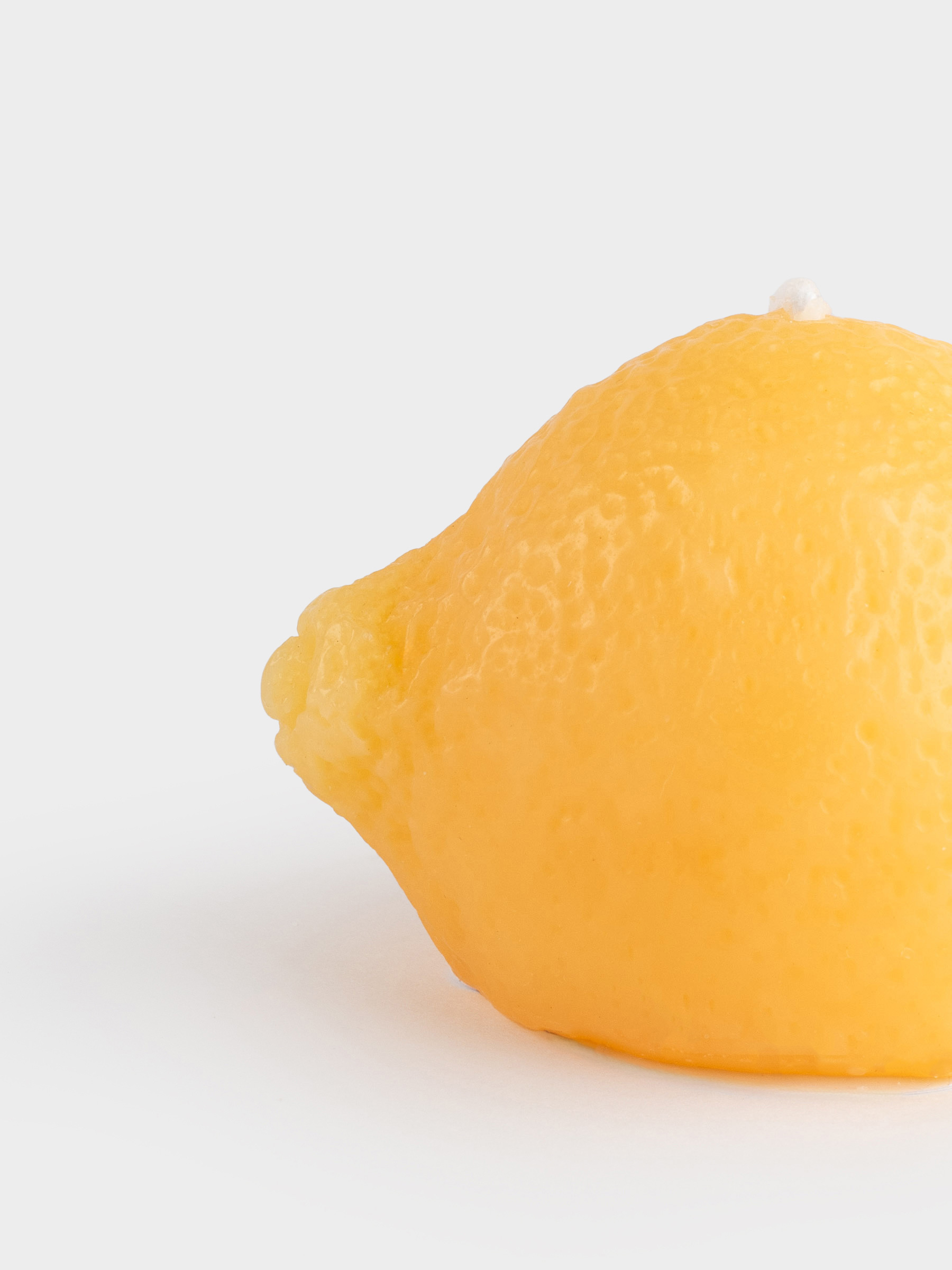 Candle, 6x7 cm, yellow, Lemon, Fruit shape, image-1