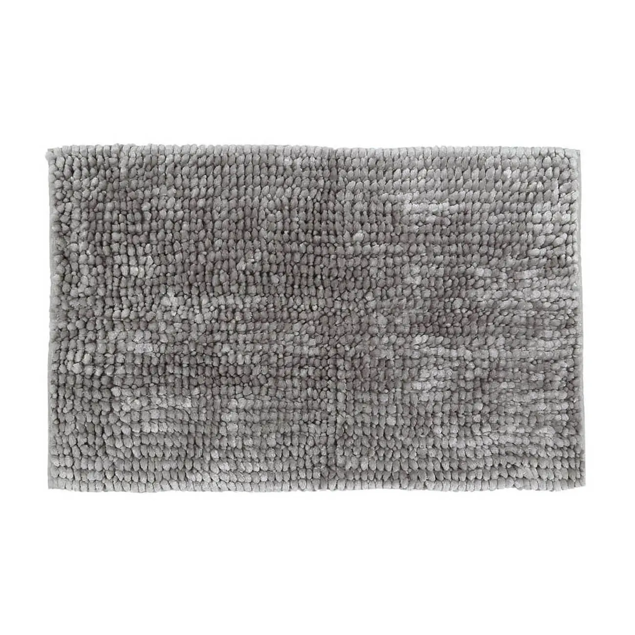 Mat, 50x80 cm, anti-slip, polyester, light grey, Fluff, image-0