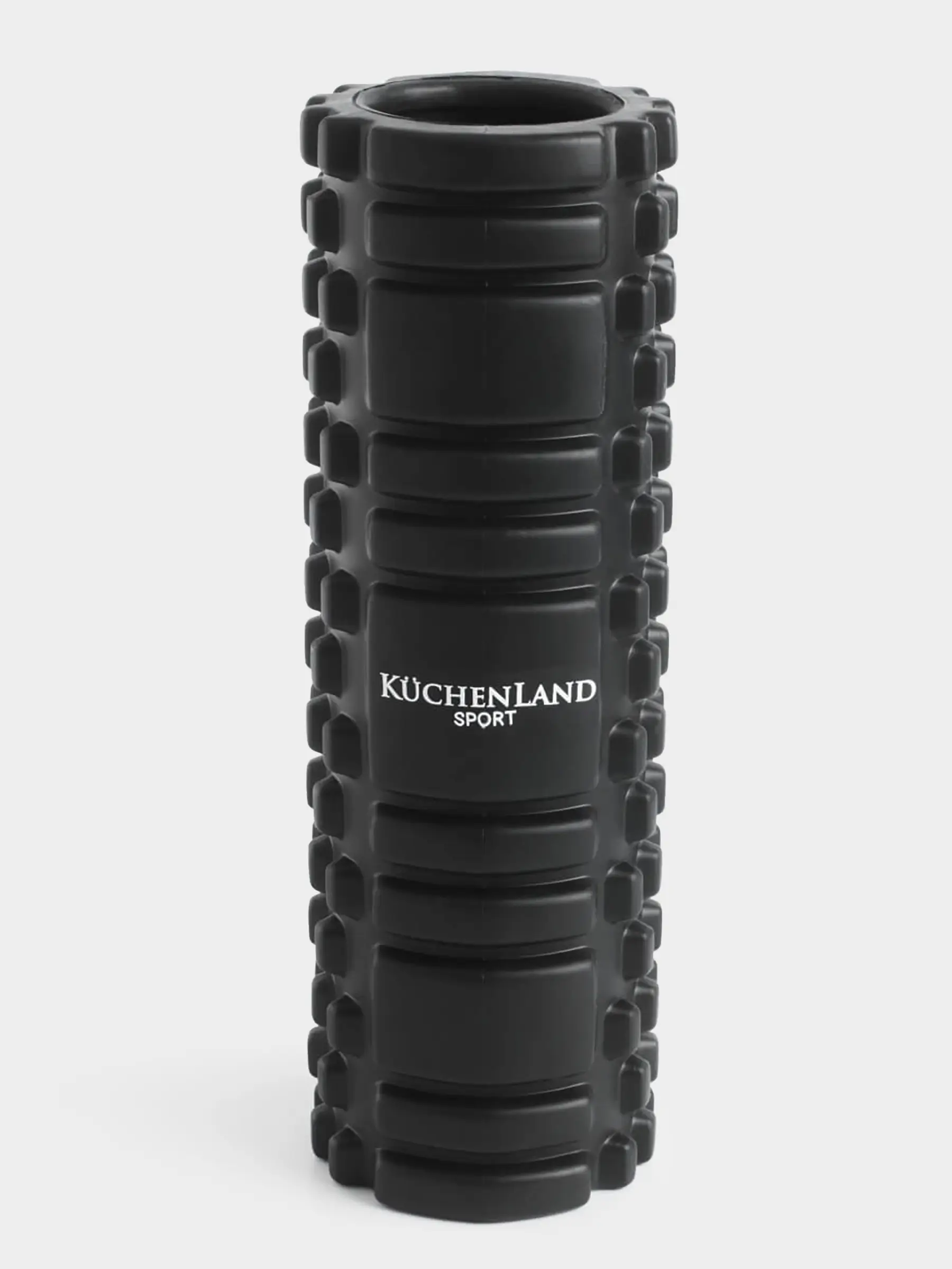 Massage roller, 30 cm, for yoga and fitness, EVA, black, Sport