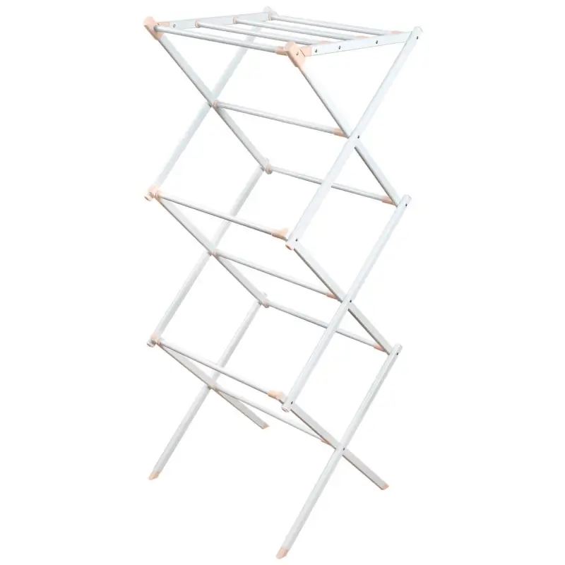 Floor-standing clothes dryer, 75x105 cm, 3 levels, sliding, metal, beige, Compact