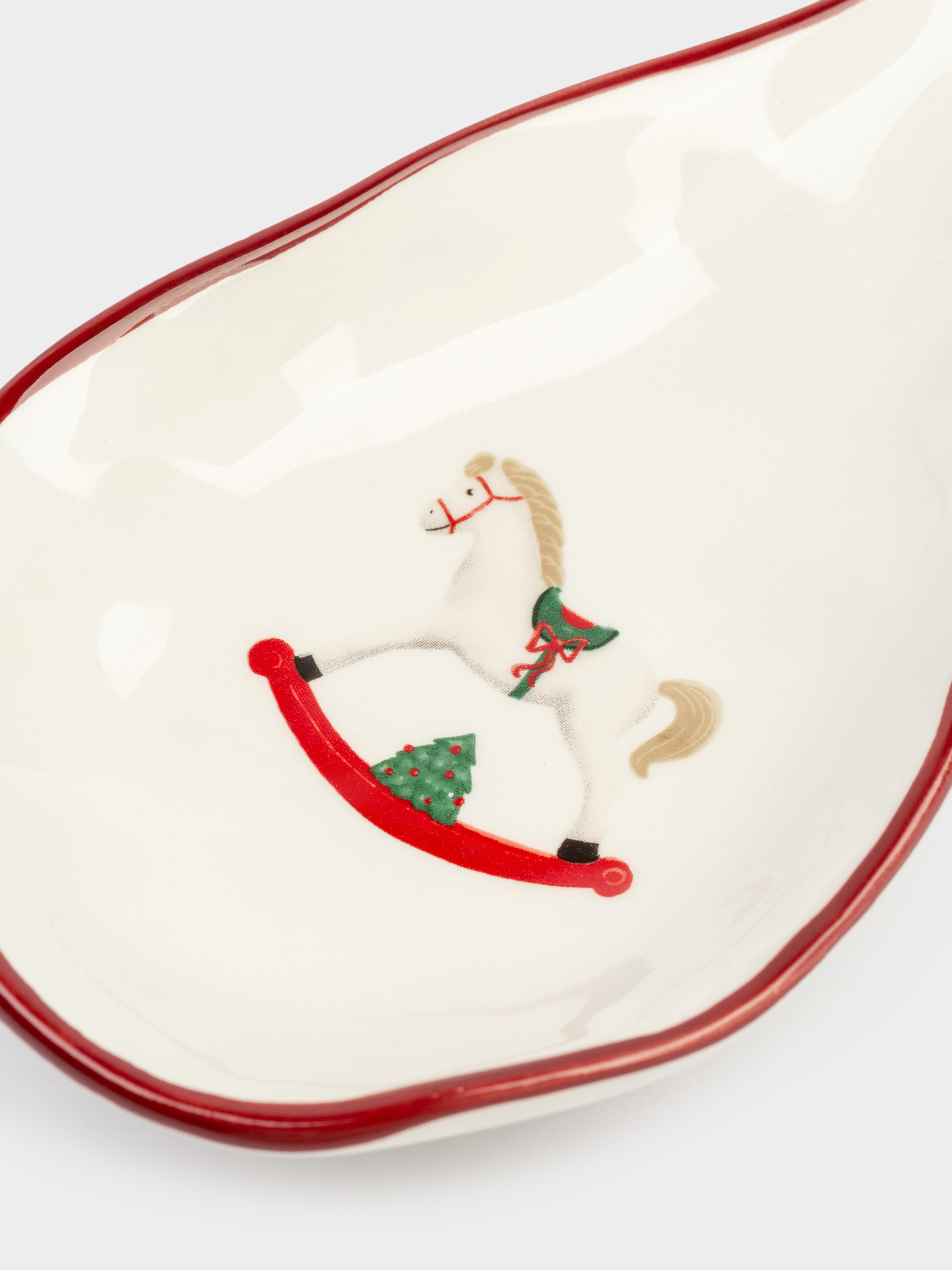 Spoon stand, 25 cm, ceramic, Horse, Christmas tree, image-4