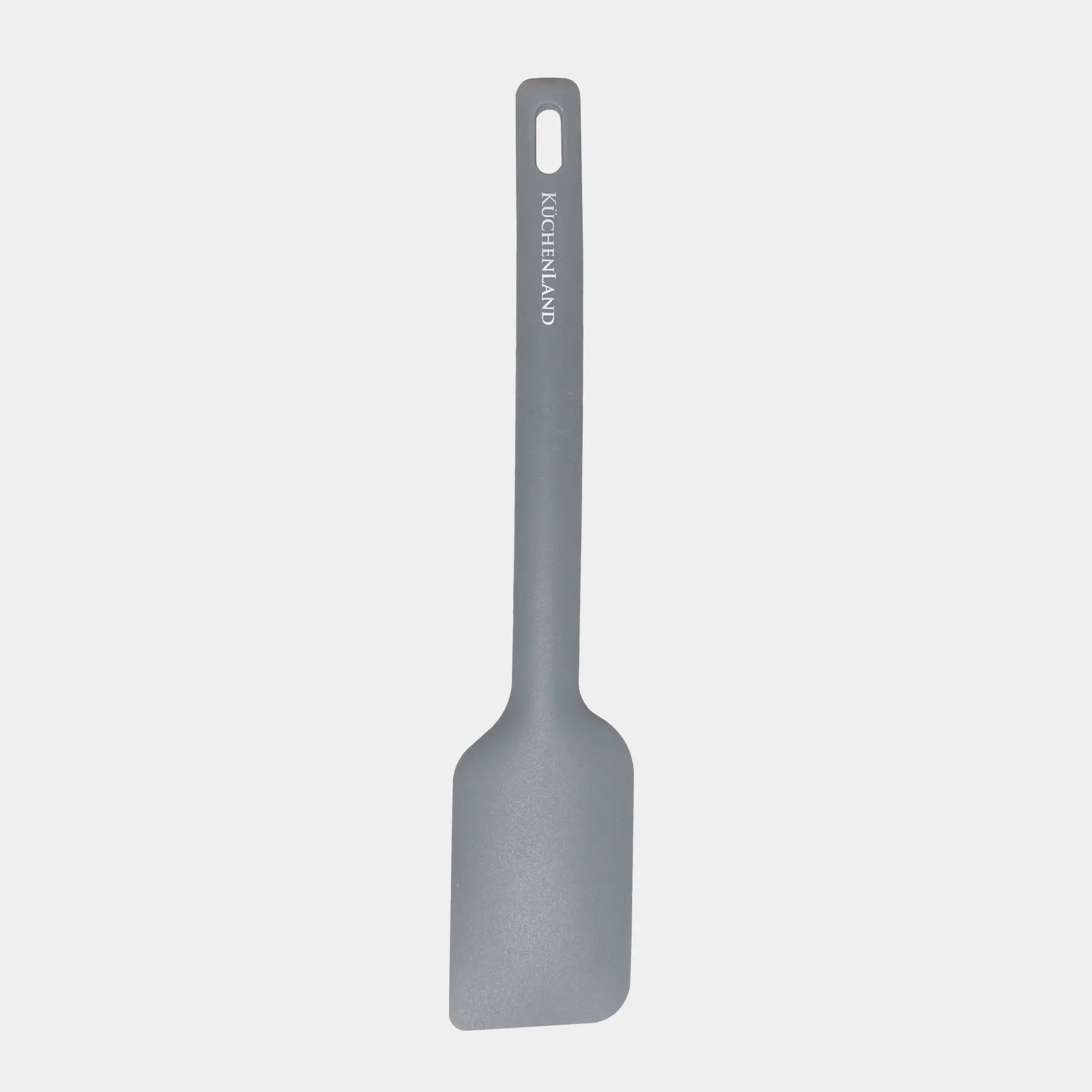 Spatula, 28 cm, silicone, grey, Grey steel